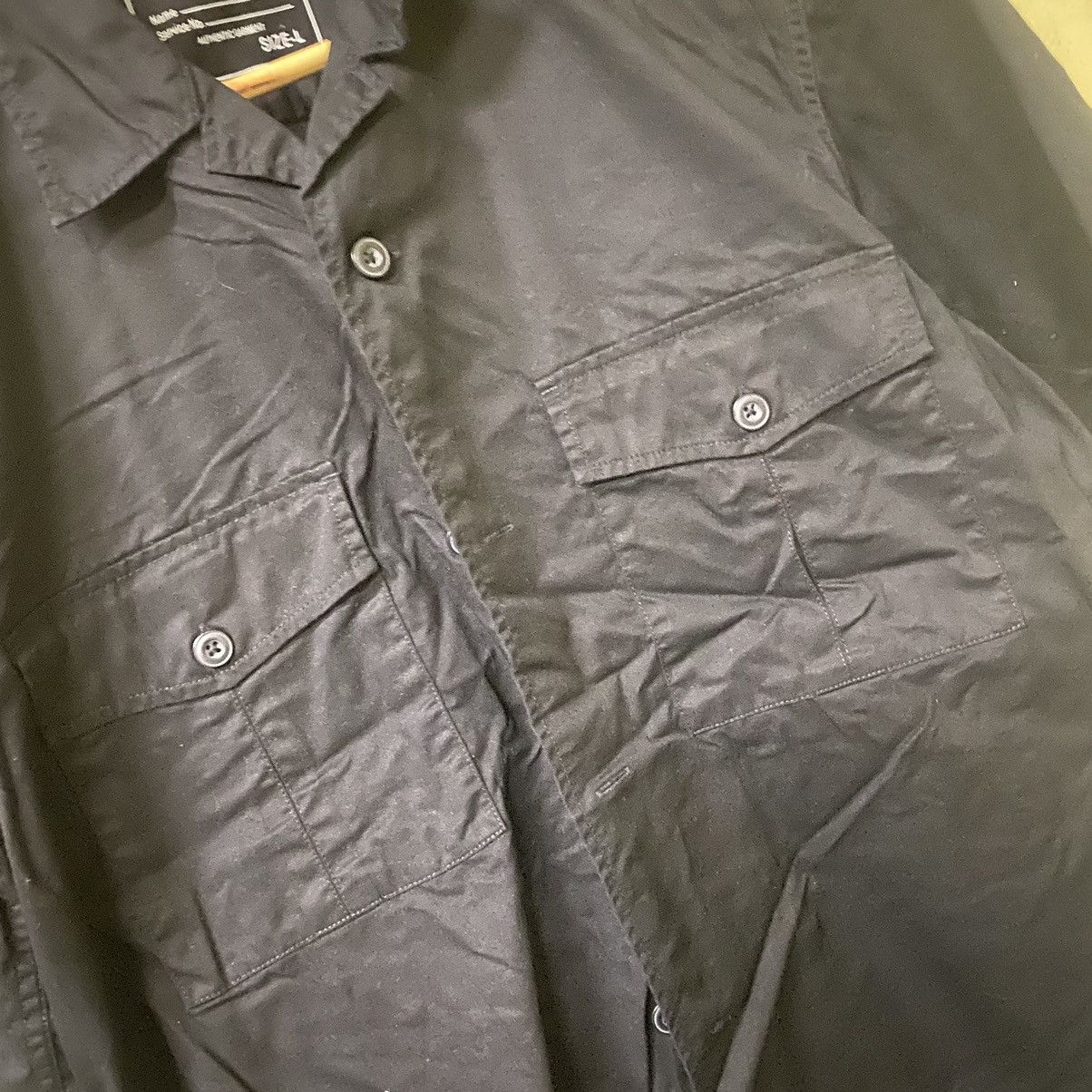 GU Shirt button up black type military by GU Size US L / EU 52-54 / 3 - 4 Thumbnail