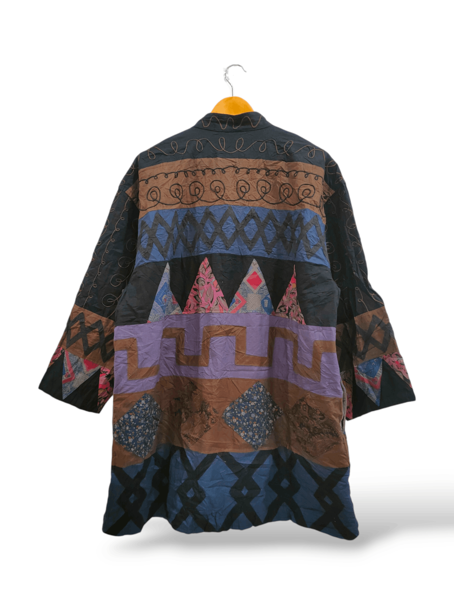 Japanese Brand Japanese Patchwork Button Up Jacket Size US L / EU 52-54 / 3 - 4 Thumbnail