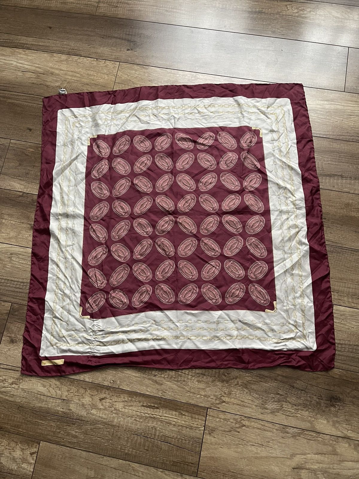 Cartier Must de Cartier Vintage Silk Scarf 90s Italy Size ONE SIZE - 13 Thumbnail