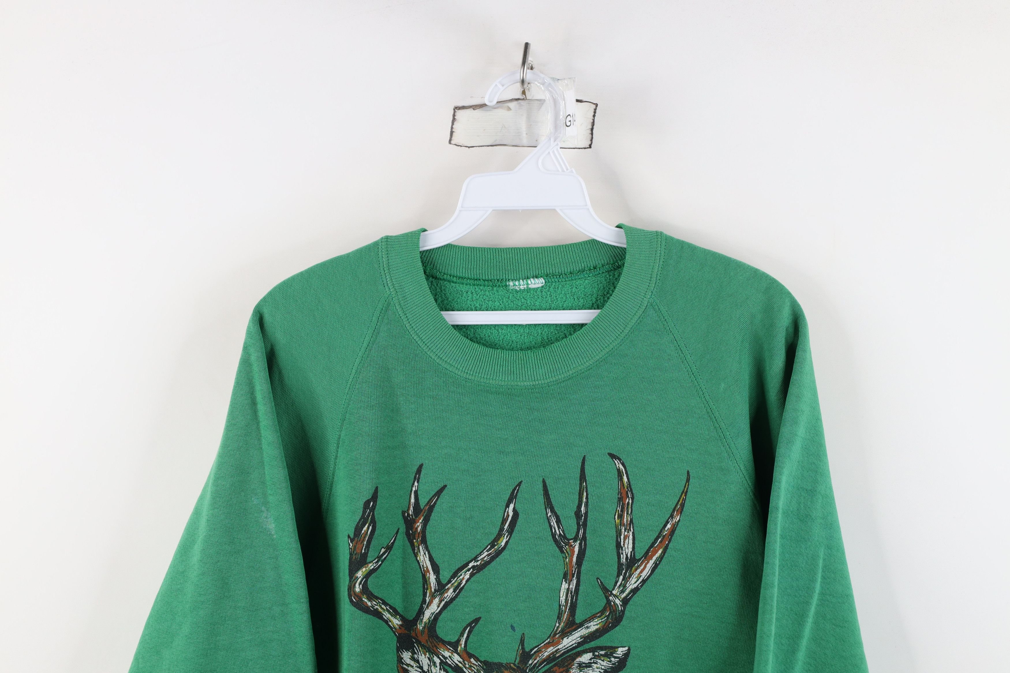 Vintage Vintage 80s 90s Streetwear Deer Buck Crewneck Sweatshirt Size US S / EU 44-46 / 1 - 2 Thumbnail