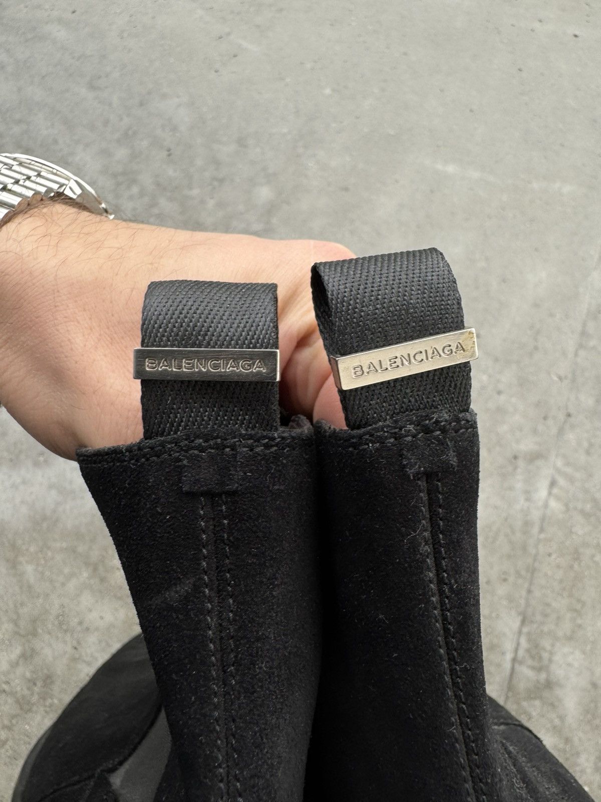 Balenciaga × Designer RARE Balenciaga chelsea Boots suede archival piece Size US 10.5 / EU 43-44 - 7 Thumbnail