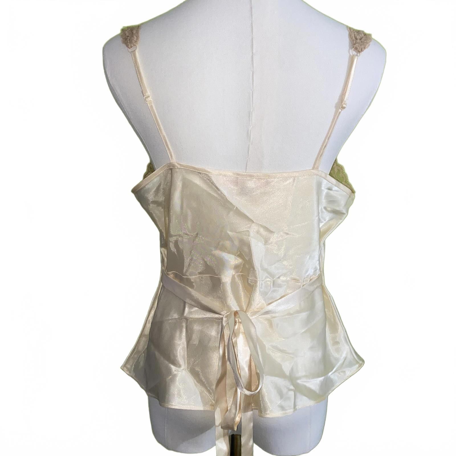 Designer Vintage Victoria’s Secret Silky Lace Cami M Romantic 90s Size M / US 6-8 / IT 42-44 - 3 Thumbnail