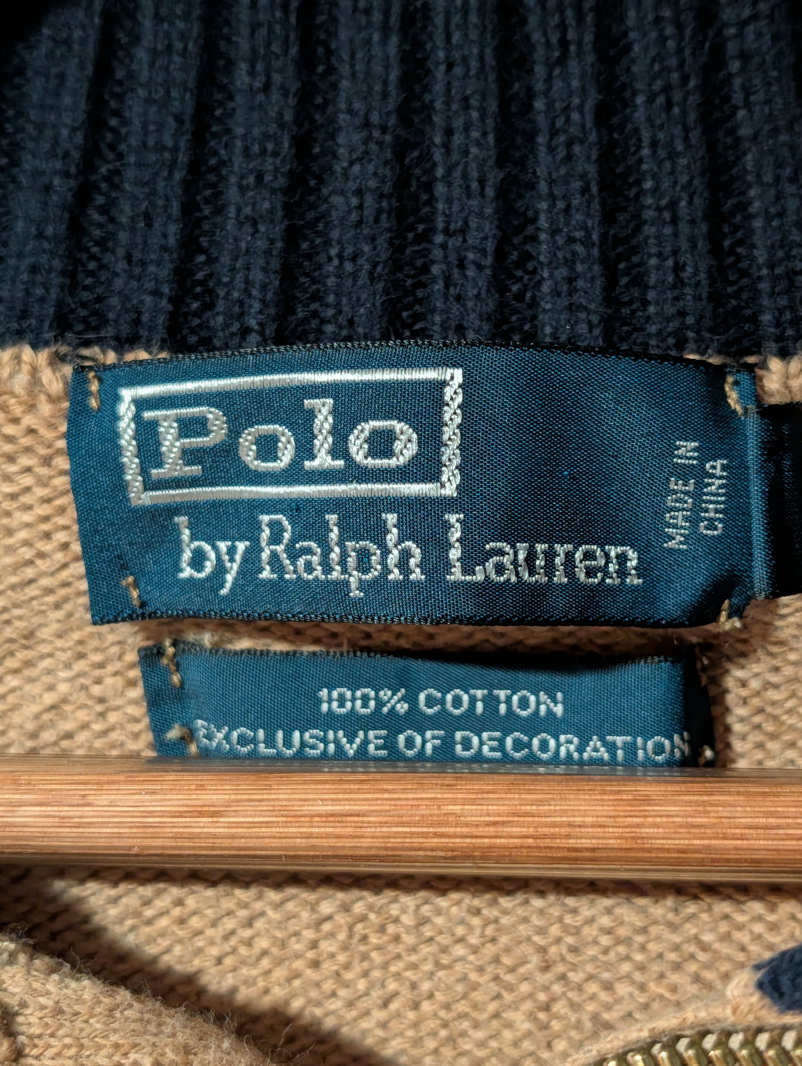 Polo Ralph Lauren POLO RALPH LAUREN SWEATER QUARTER ZIP Cotton - ships free! Size US XXL / EU 58 / 5 - 3 Thumbnail