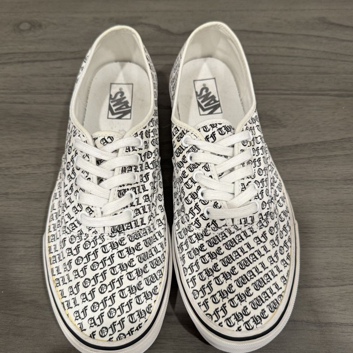 Vans Vans Authentic Off The Wall Print US 13 | Grailed