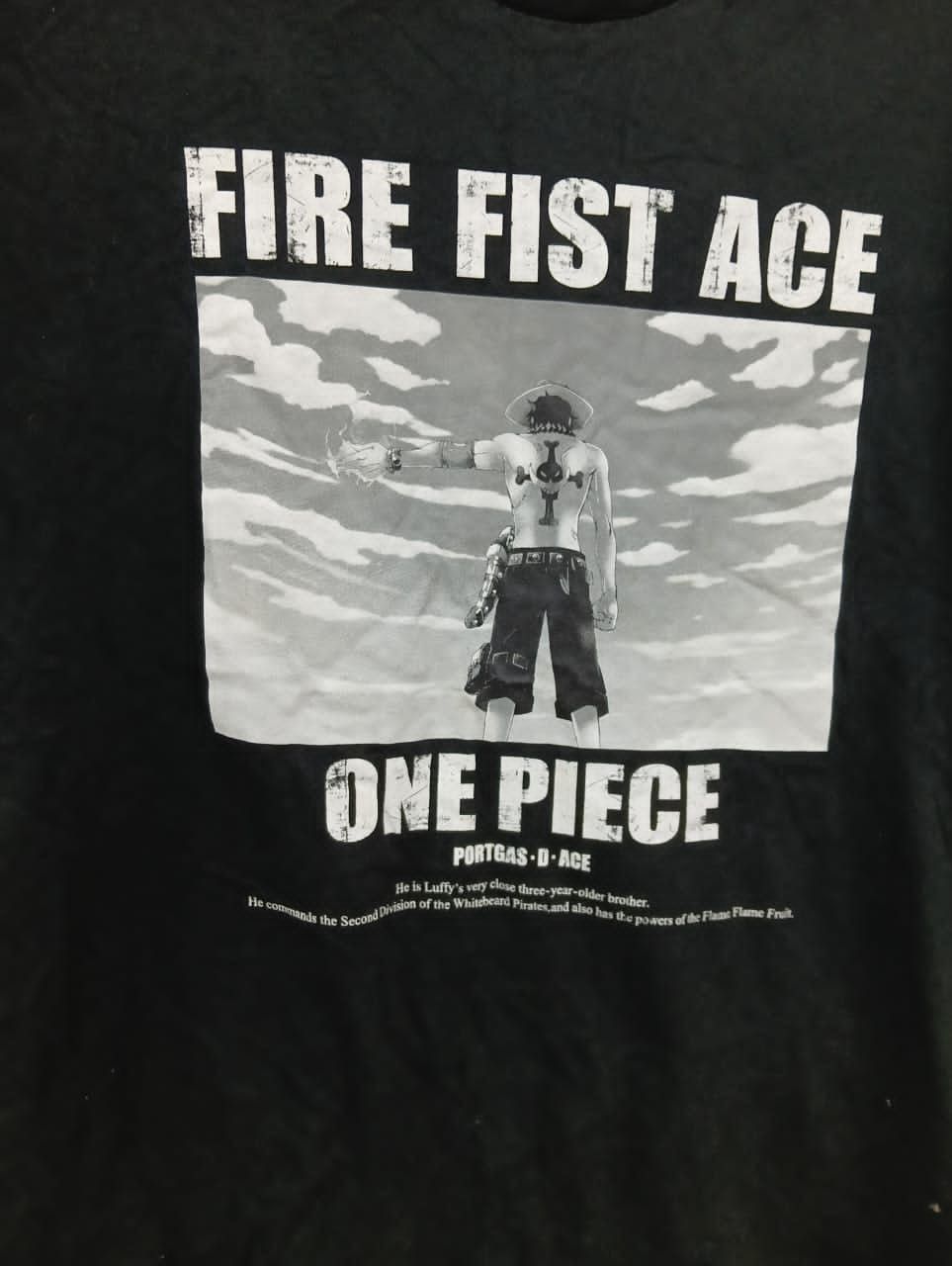 Anime × Japanese Brand × One Piece Best Offer🔥☠️ One piece Portgas - D - Ace x Uniqlo Size US L / EU 52-54 / 3 - 2 Thumbnail