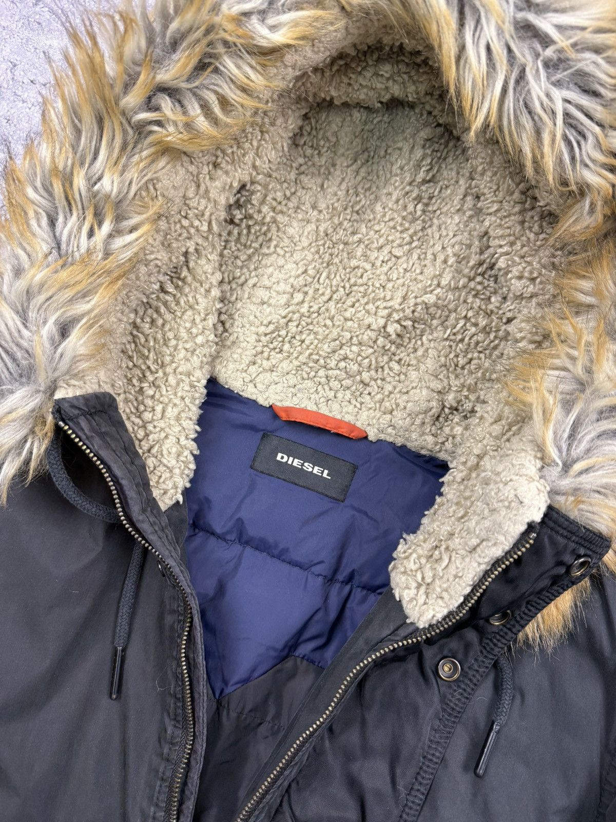 Diesel Diesel Y2K Fur Mohair Puffer Bomber Jacket Size US L / EU 52-54 / 3 - 13 Thumbnail
