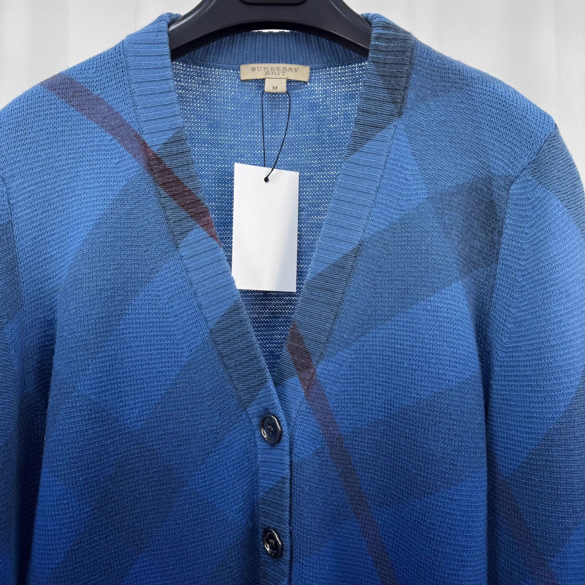 Burberry Burberry Wool Check Knit Cardigan M New Size US M / EU 48-50 / 2 - 3 Thumbnail