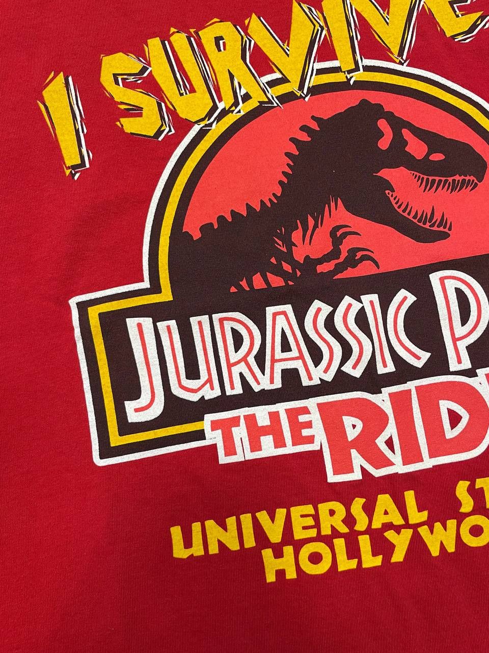 Universal Studios Vintage 1997 Jurassic Park The Ride TShirt Universal Studios Size US L / EU 52-54 / 3 - 5 Thumbnail