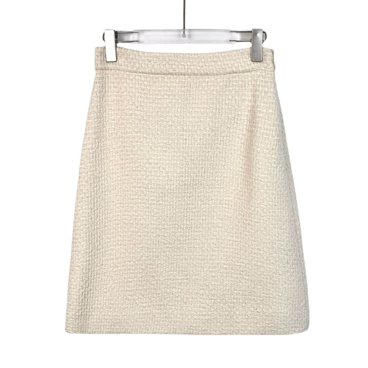 Gucci Gucci Womens Ivory A-Line Textured Skirt Size S / US 4 / IT 40 - 1 Thumbnail