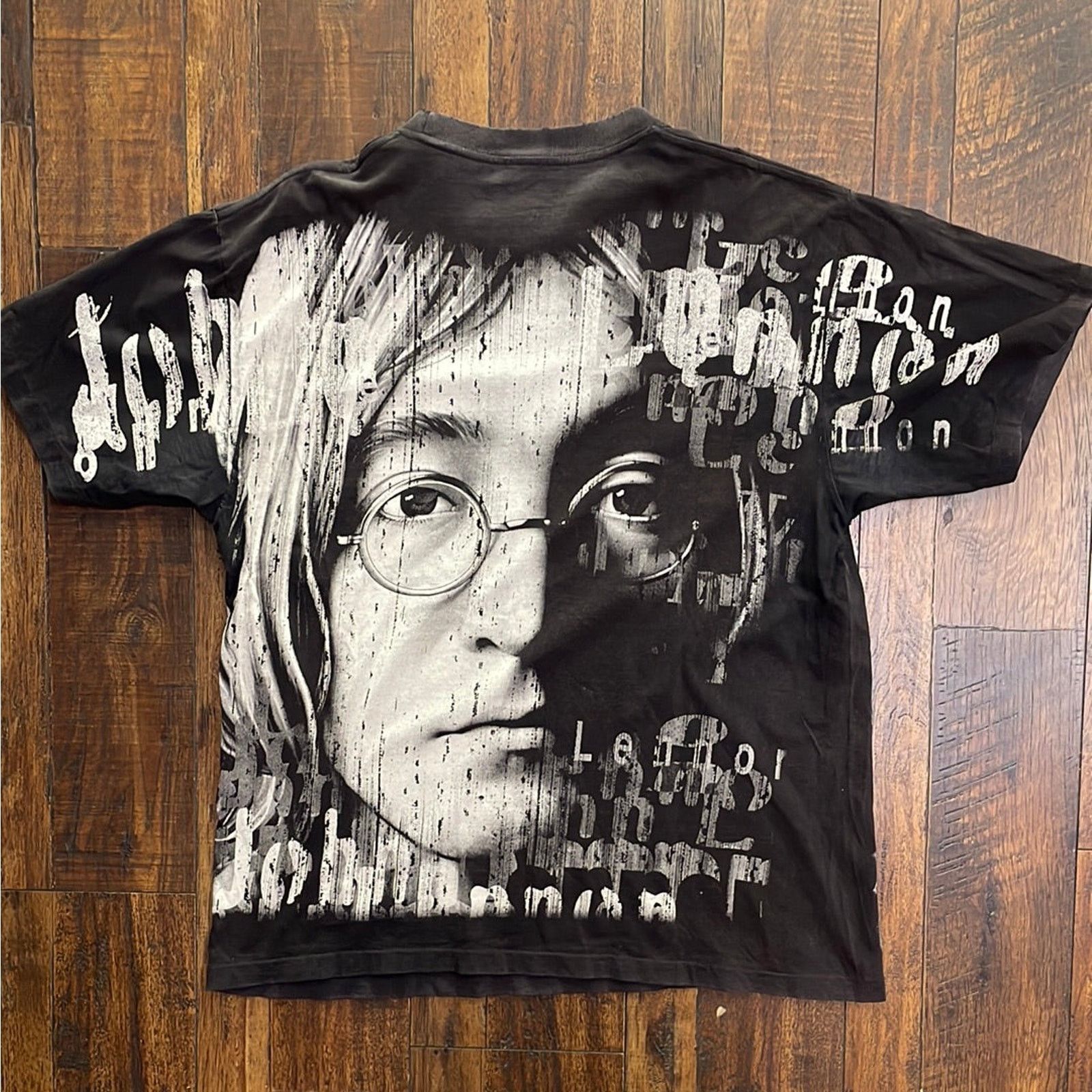 Band Tees 90s John Lennon All Over Print Big Face Tee Single Stitch XL Size US XL / EU 56 / 4 - 4 Thumbnail