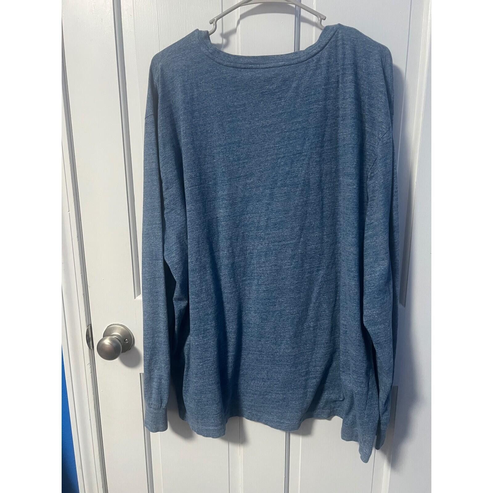 Polo Ralph Lauren Polo Ralph Lauren Long Sleeve T-Shirt Mens XXL Blue Heather Size US XXL / EU 58 / 5 - 4 Thumbnail