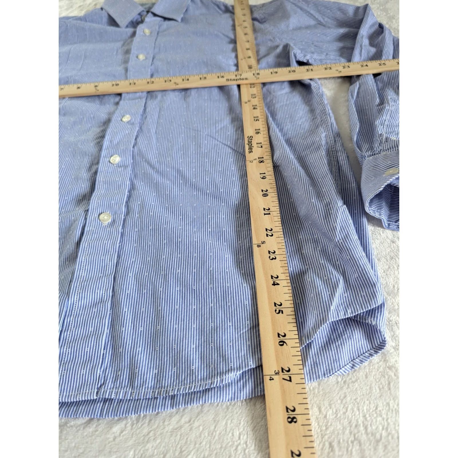 Nautica Nautica Button-Down Shirt Striped Blue White L Mens Long Sleeve Casual Dress Shirt 16 34/35 Regular Size Type Regular Collar Button-Down Size US L / EU 52-54 / 3 - 6 Thumbnail