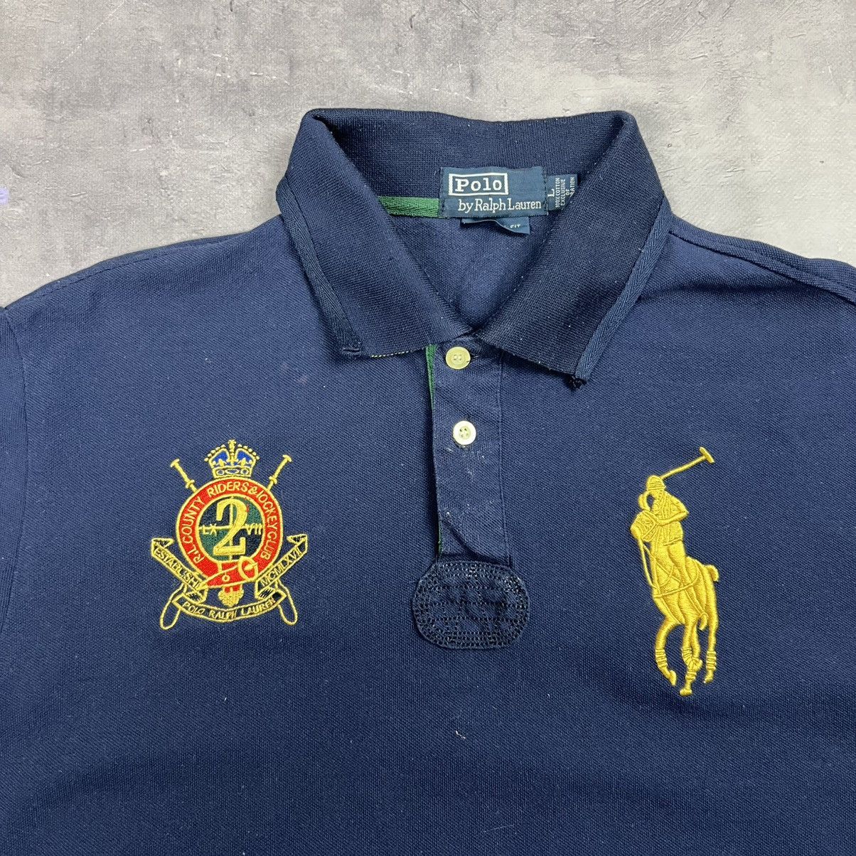 Vintage Rare! Polo Ralph Lauren County Embroidered Big Logo 2 90s Size US L / EU 52-54 / 3 - 8 Thumbnail