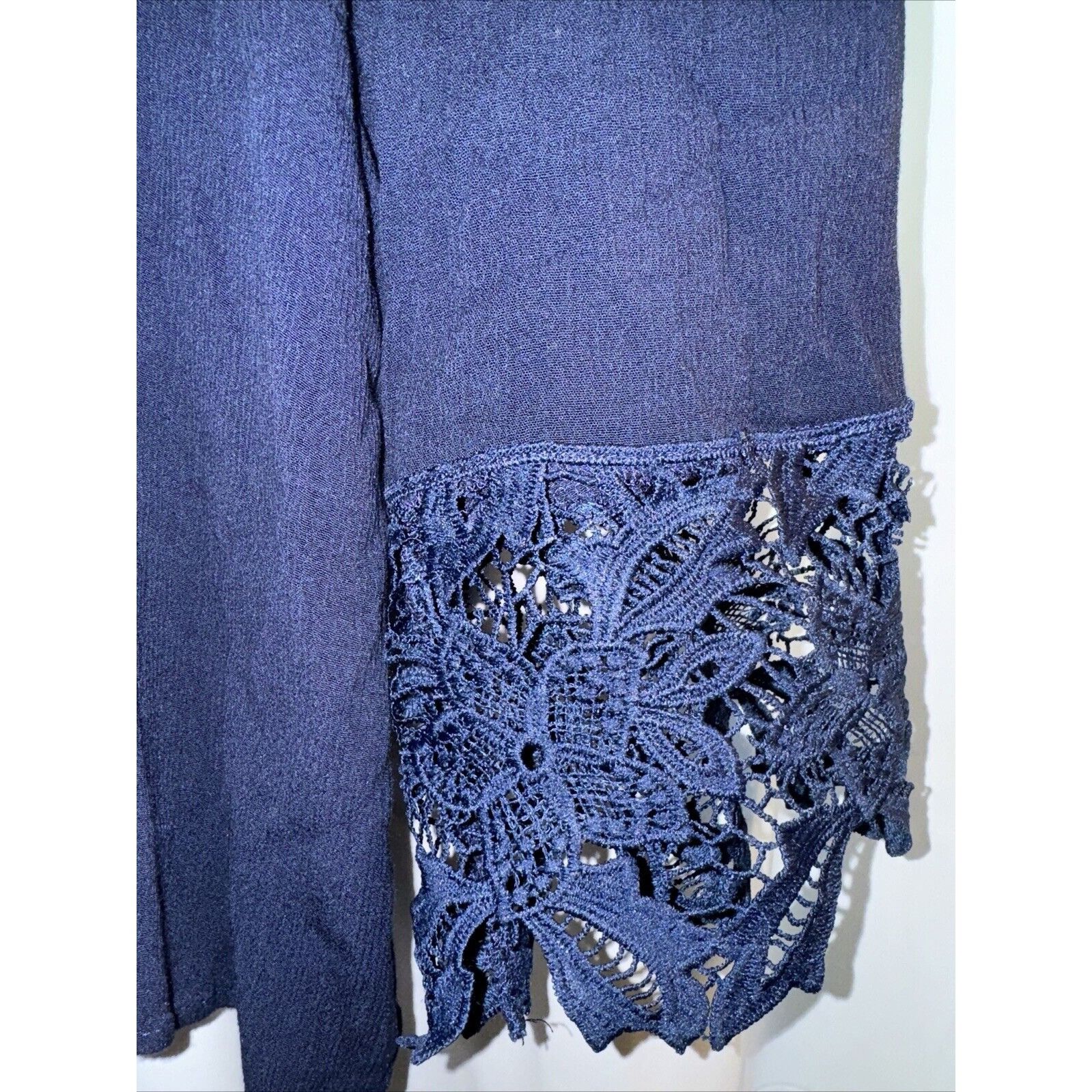 Other Agaci Womens Large Blouse Shirt Top Blue Cold Shoulder Pullo Size L / US 10 / IT 46 - 9 Thumbnail