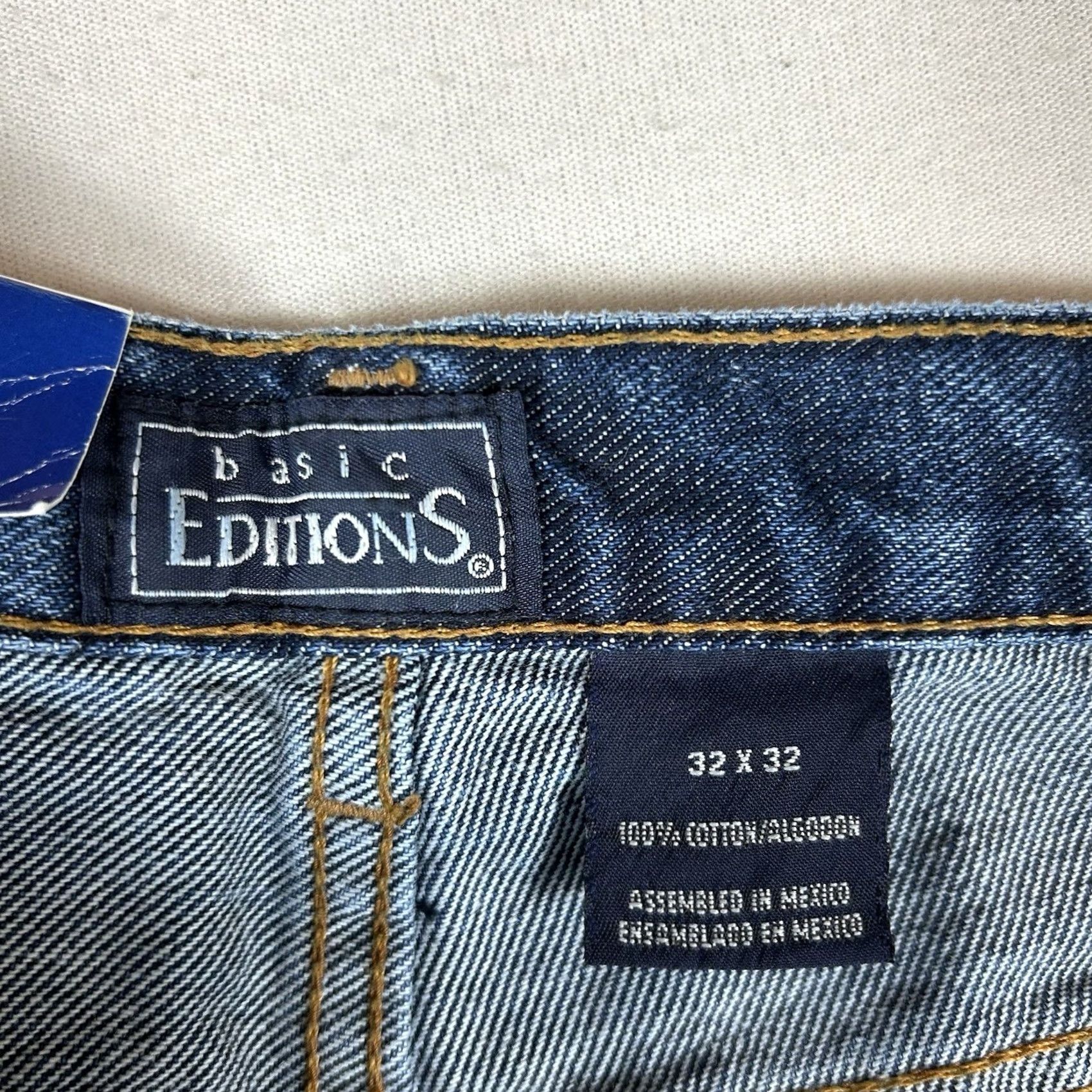 Basic Editions Basic Editions Jeans Men Size 32x32 Blue Denim Mid Rise 5-Pocket Design Regular Fit NWT USA Jeans Mens Size US 32 / EU 48 - 6 Thumbnail