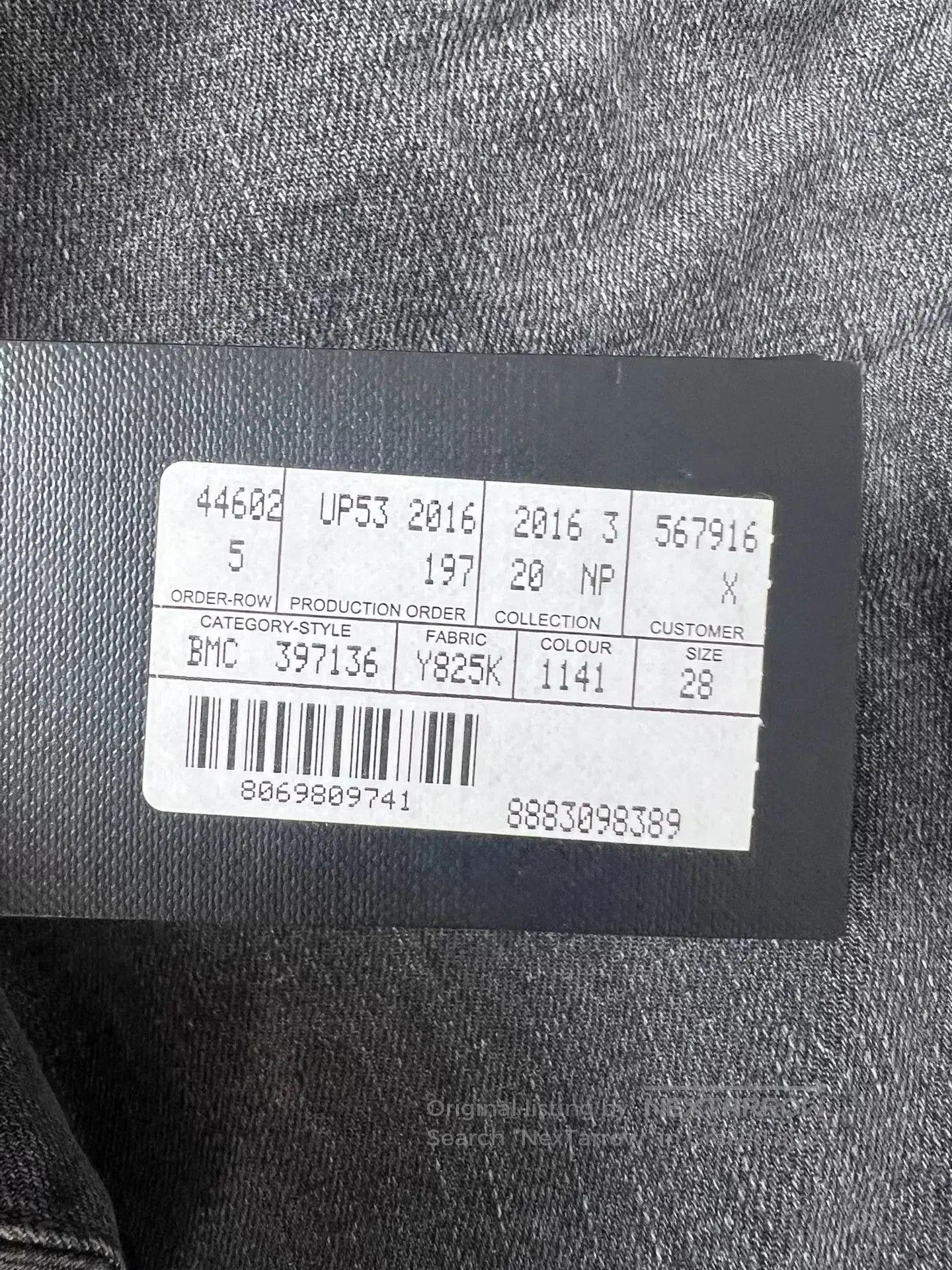 Saint Laurent Paris Saint Laurent Gray Denim Pants SLP16FW. Size US 28 / EU 44 - 6 Thumbnail