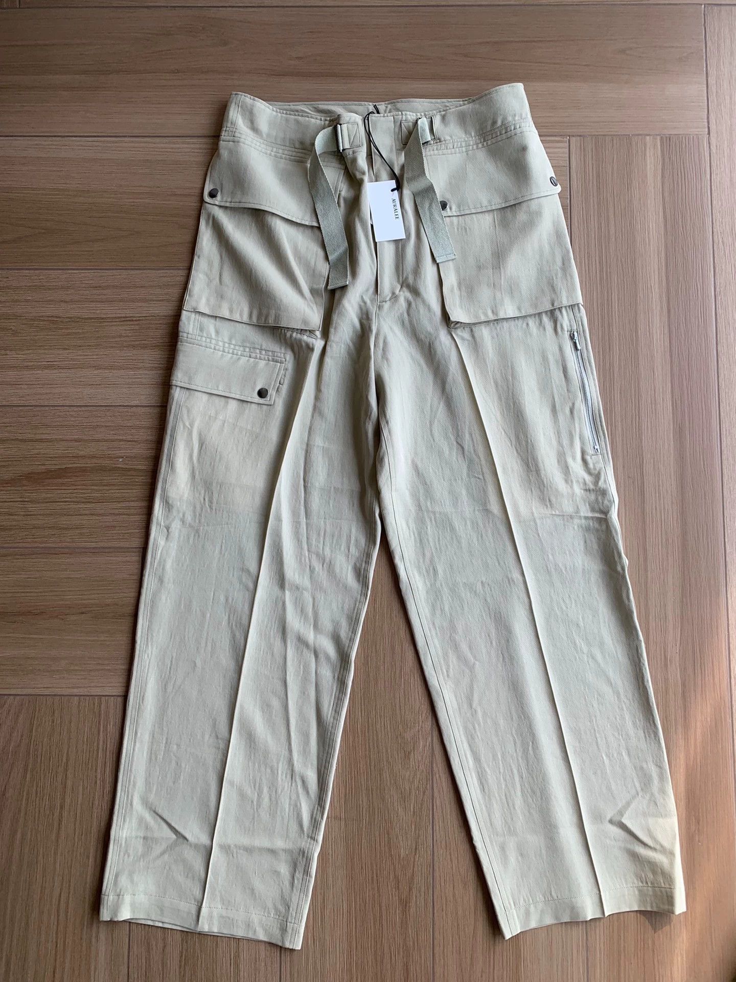 Auralee AURALEE WOOL HERRINGBONE MILITARY CARGO PANTS 5 (90/112) Size US 36 / EU 52 - 1 Thumbnail