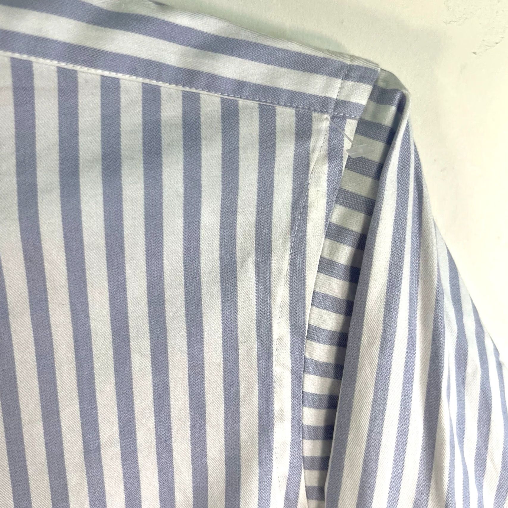 Vintage VINTAGE T.M.Lewin Men's Button-Up Shirt Casual Business Formal Long Sleeve Blue Size 17.5 Size US XL / EU 56 / 4 - 2 Thumbnail