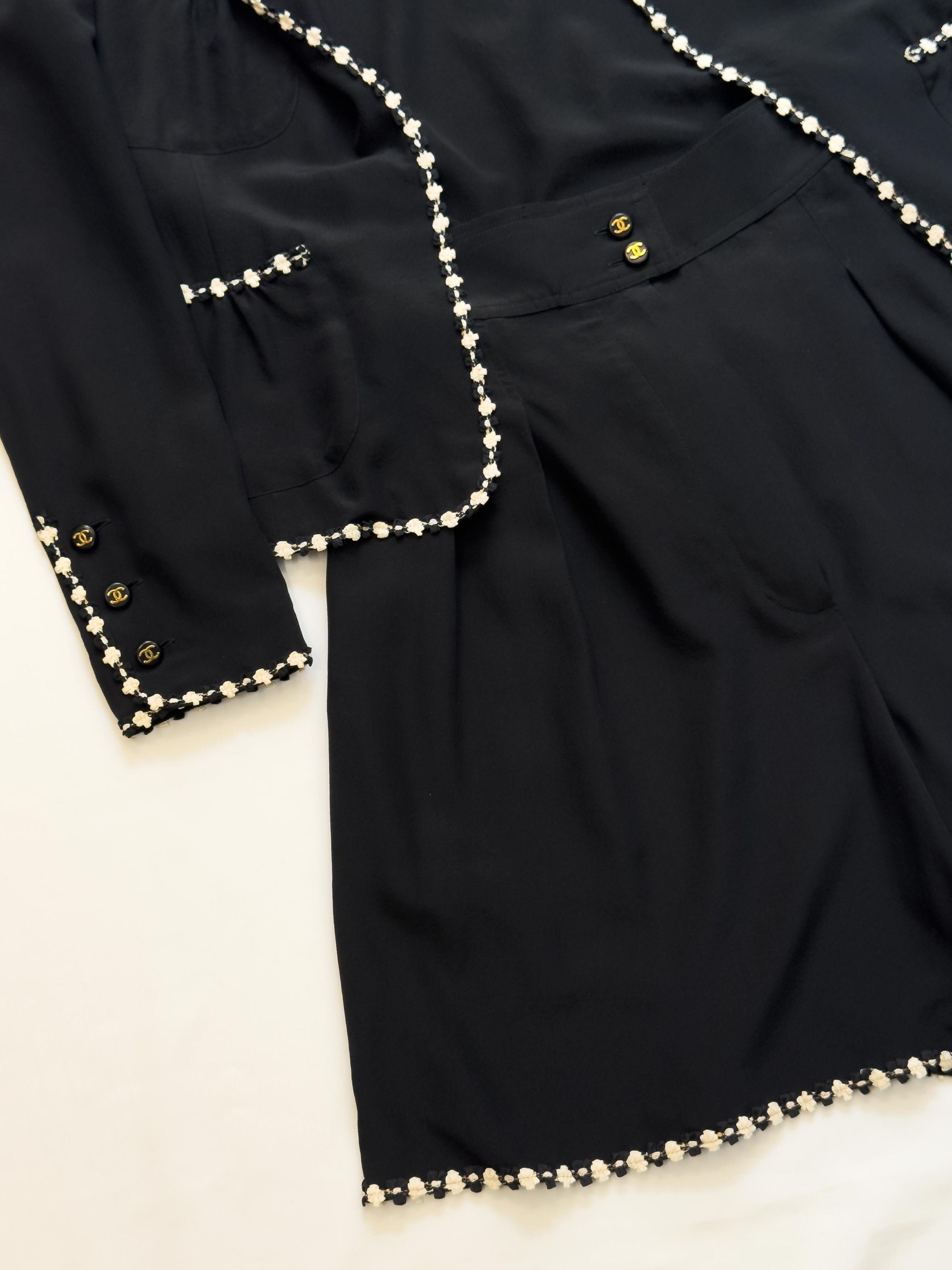 1994 CHANEL Cruise Collection Silk Three Piece