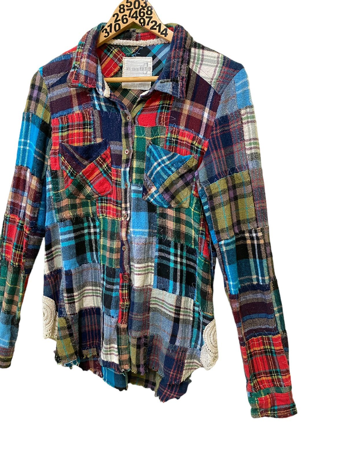 Designer × Japanese Brand × Vintage WE TGE FREE Patchworks Rebuild Flannel Size US XS / EU 42 / 0 - 4 Thumbnail