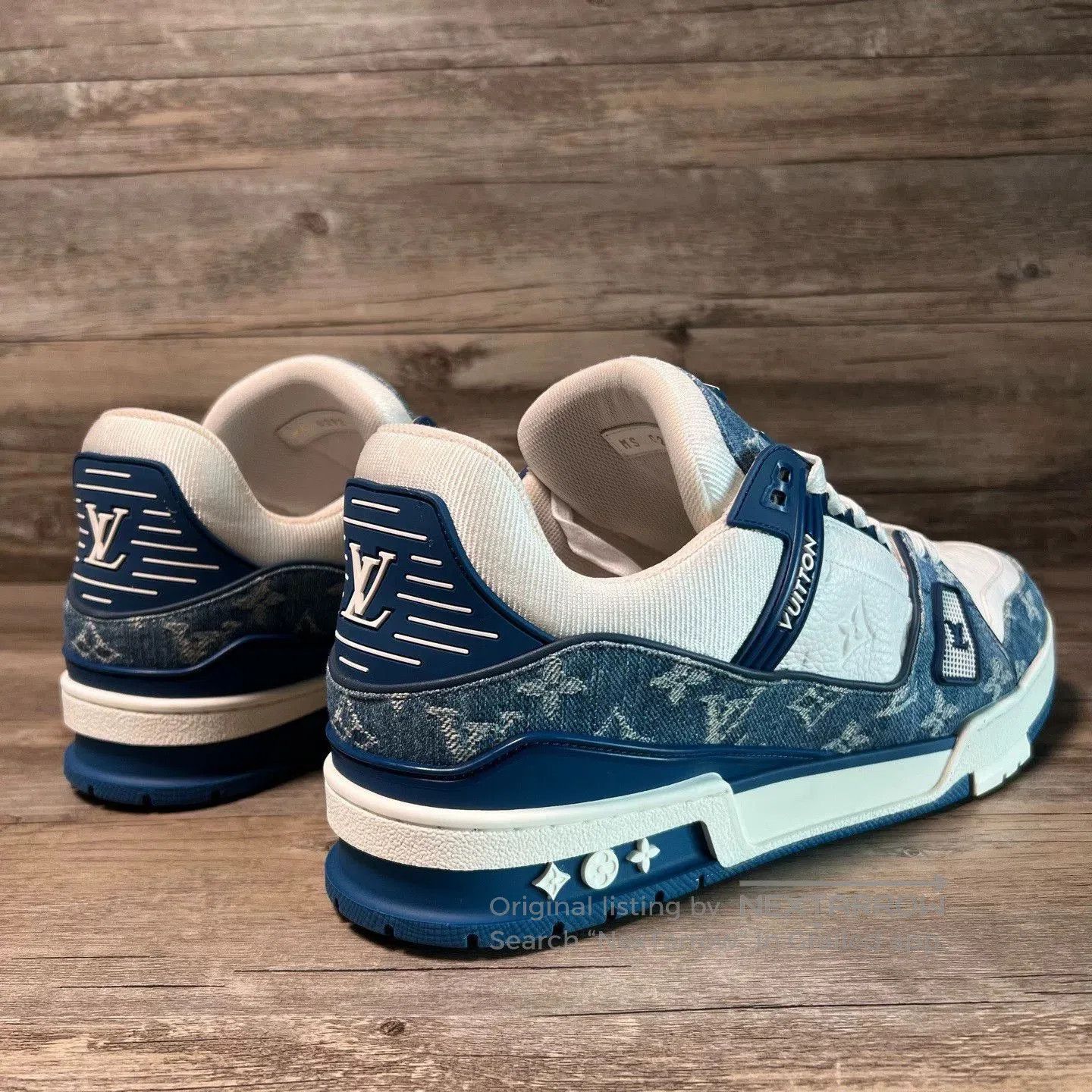 Louis Vuitton Louis Vuitton LV Trainer Denim. Size US 10 / EU 43 - 4 Thumbnail