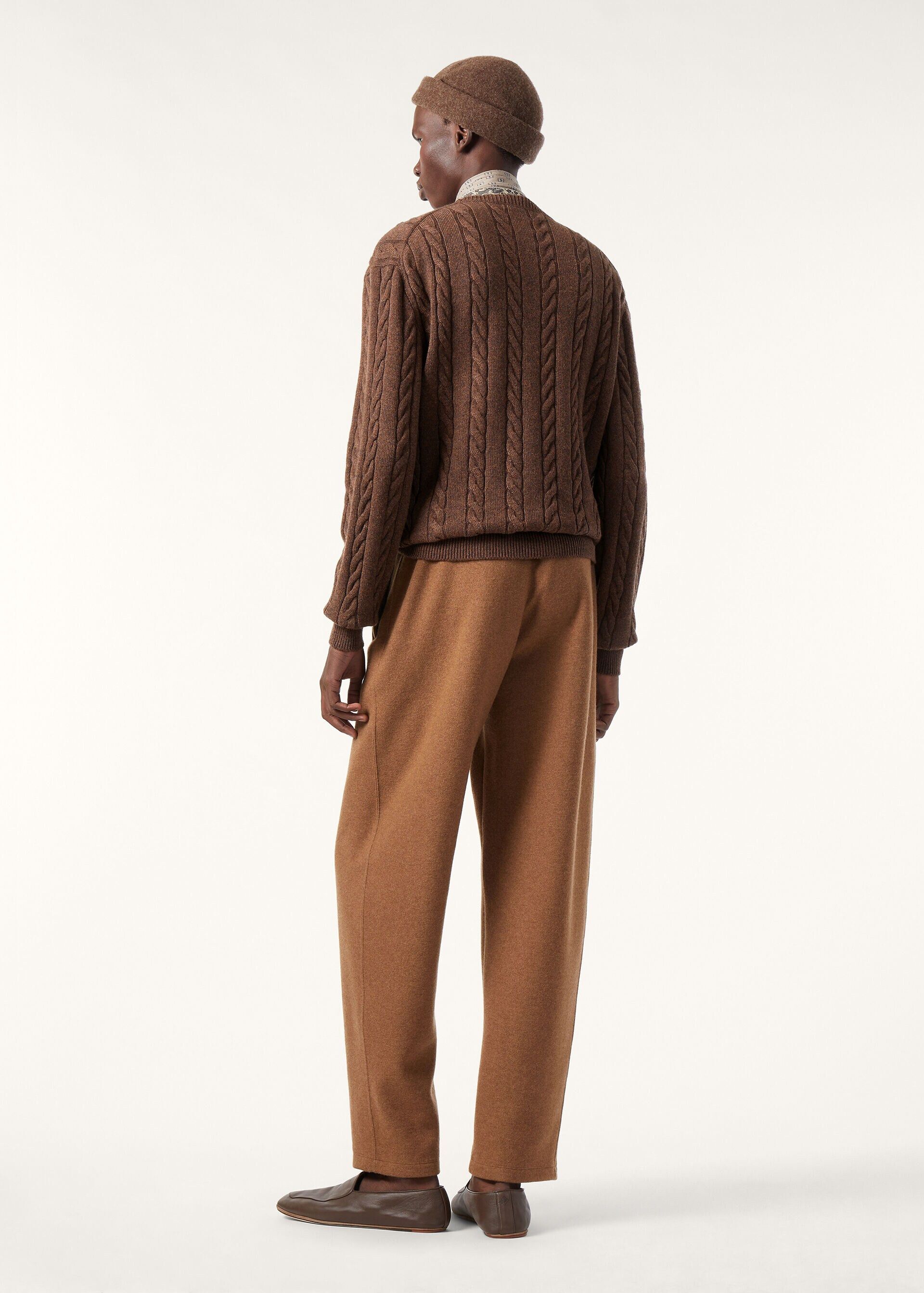 Loro Piana os11x0226 FAQ4517 Cedar Crewneck Sweater Apple Crisp Melange Size US S / EU 44-46 / 1 - 5 Thumbnail