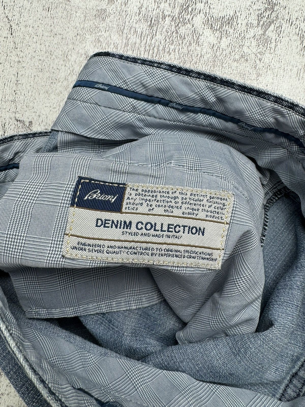 Brioni Brioni Stelvio 51 Vintage Light Blue Denim Collection Jeans Size US 34 / EU 50 - 18 Thumbnail