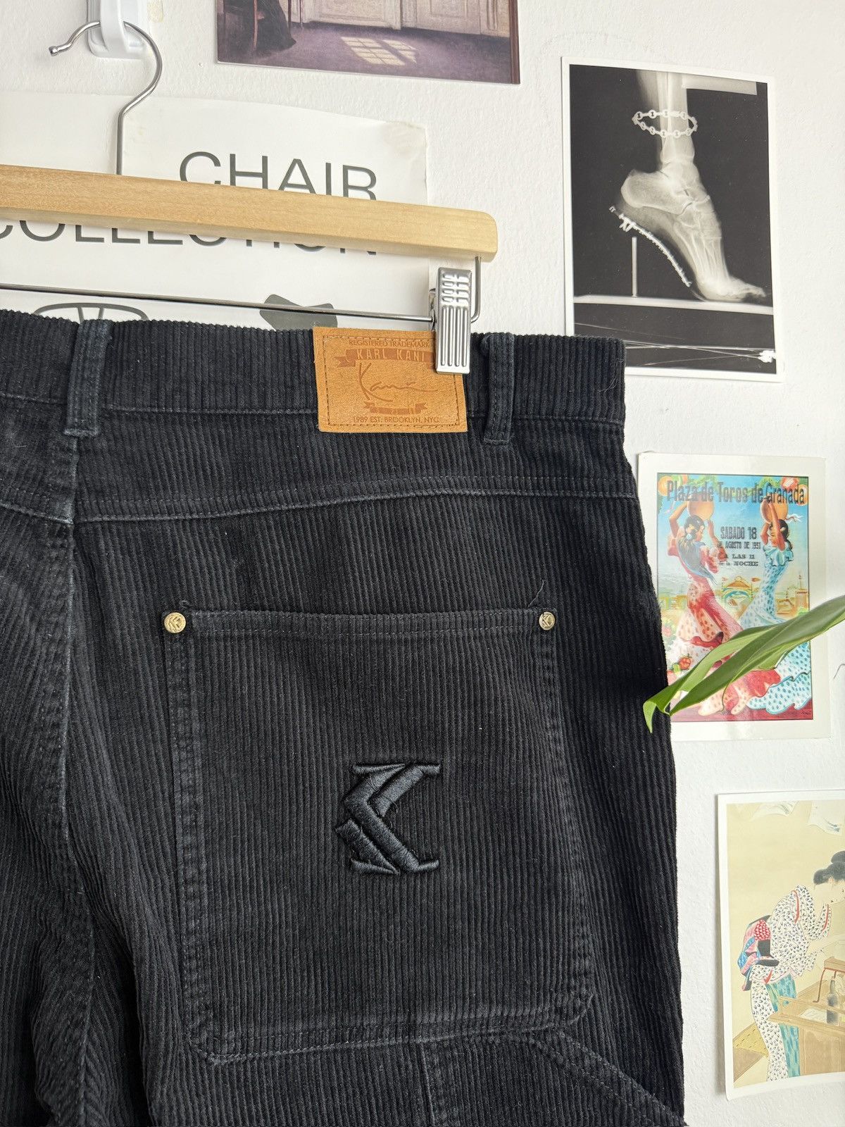 Karl Kani × Vintage Vintage y2k Karl Kani corduroy baggy carpenter pants L skate Size US 36 / EU 52 - 5 Thumbnail