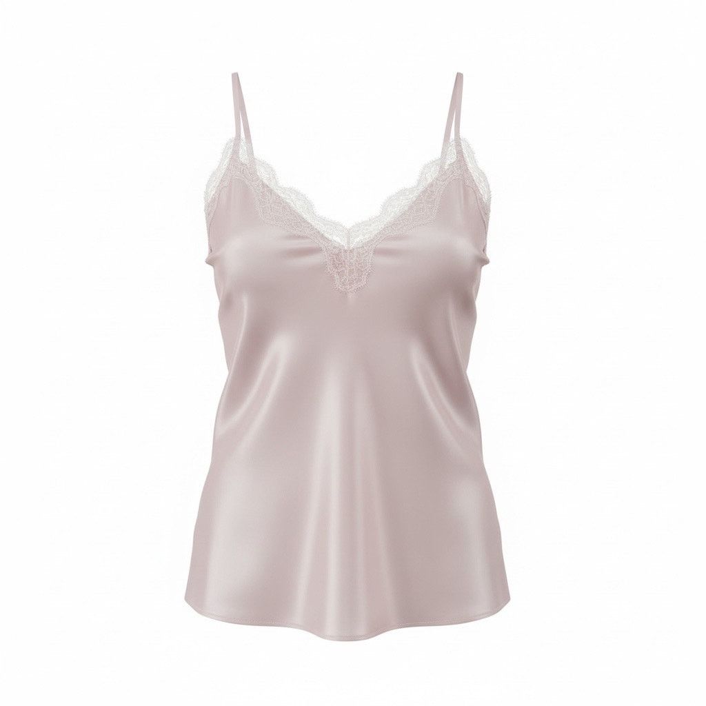Victoria's Secret Victoria’s Secret Lace Trim Satin Cami Pink Size XL Size XL / US 12-14 / IT 48-50 - 1 Thumbnail