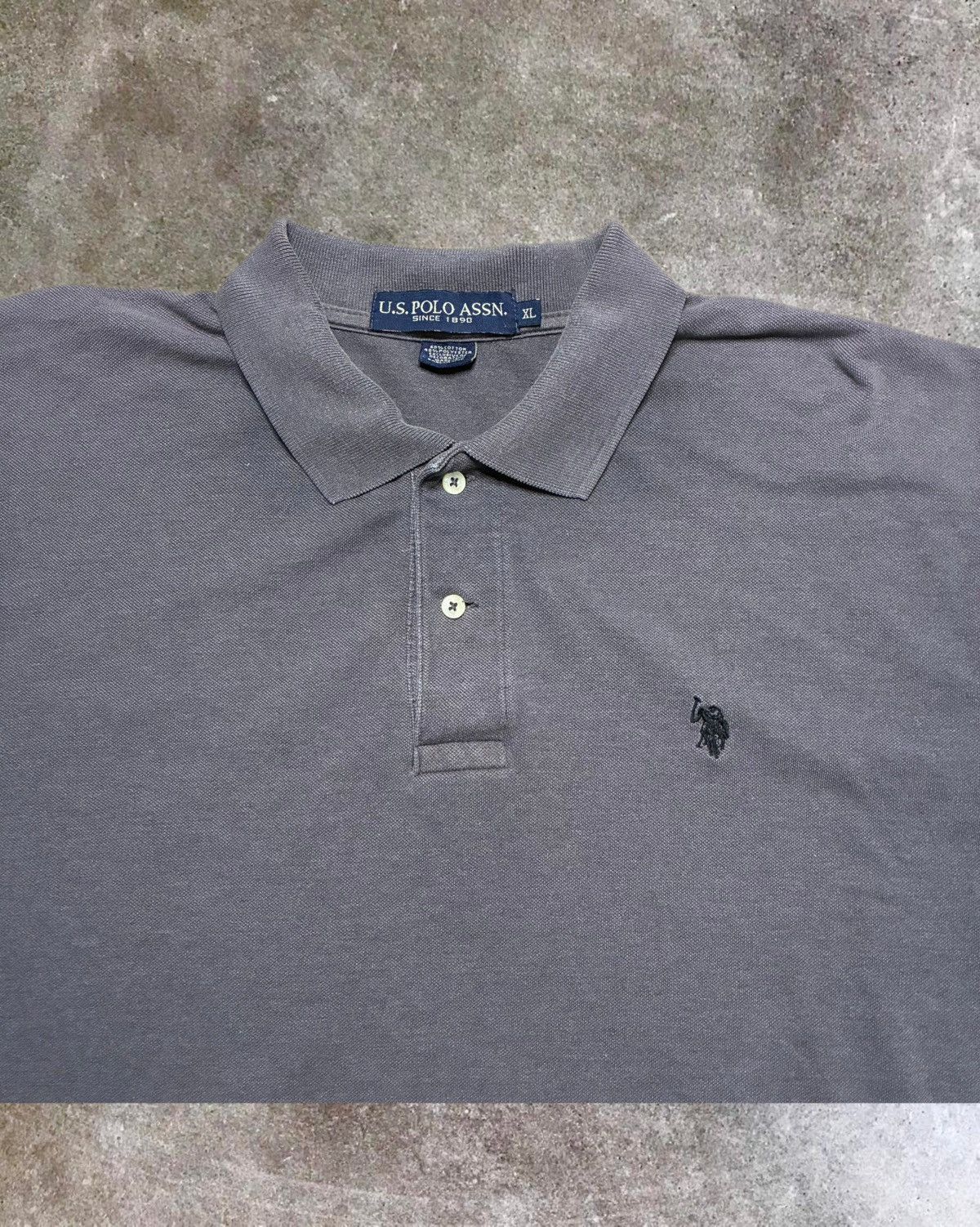 U.S. Polo Assn. Vintage U.S. Polo Assn Co Men’s Polo Shirt Size XL Gray Size US XL / EU 56 / 4 - 2 Thumbnail