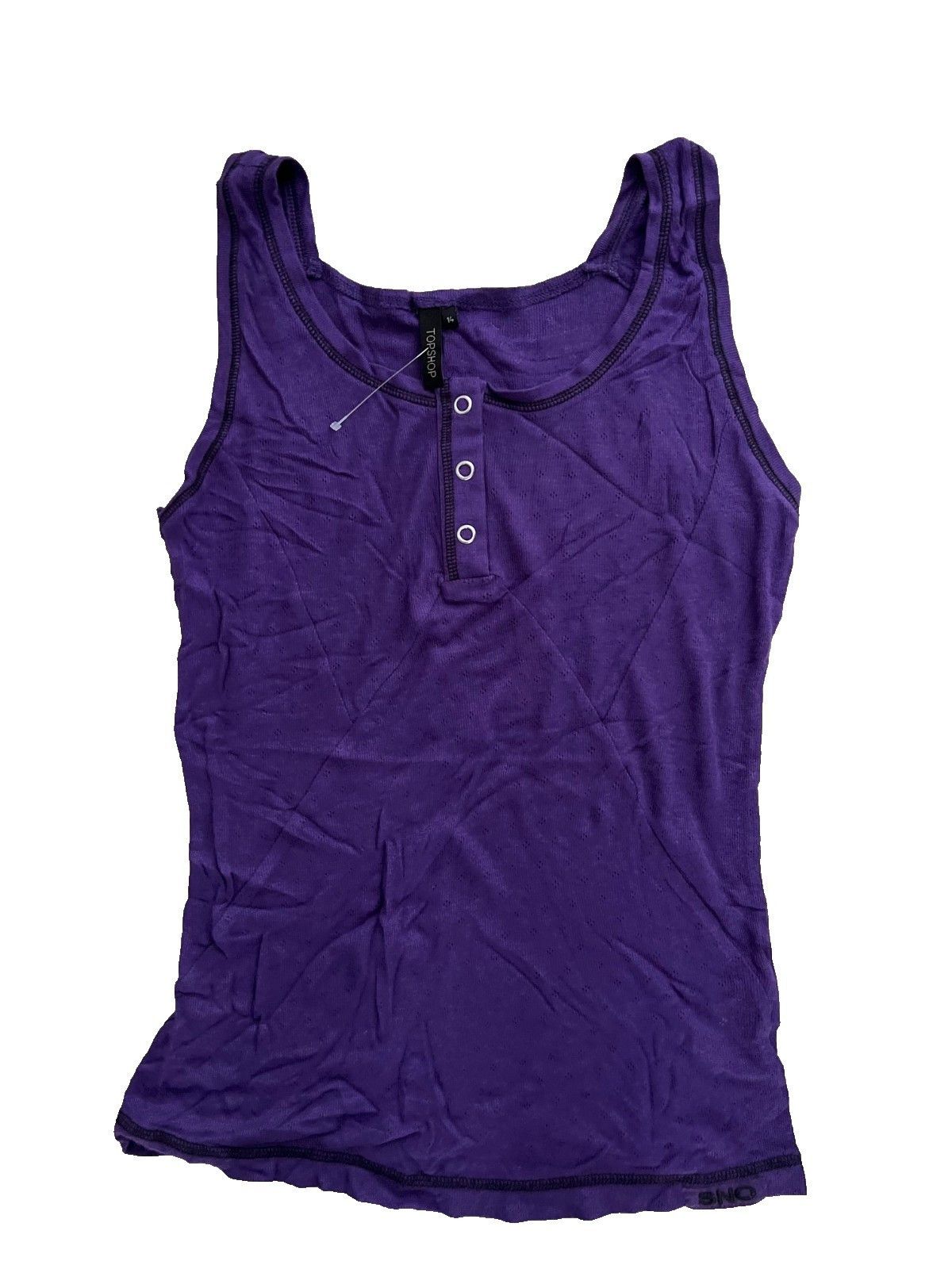 Topshop Topshop Wool Blend Rib Tank Top Purple ( S ) Size S / US 4 / IT 40 - 1 Thumbnail