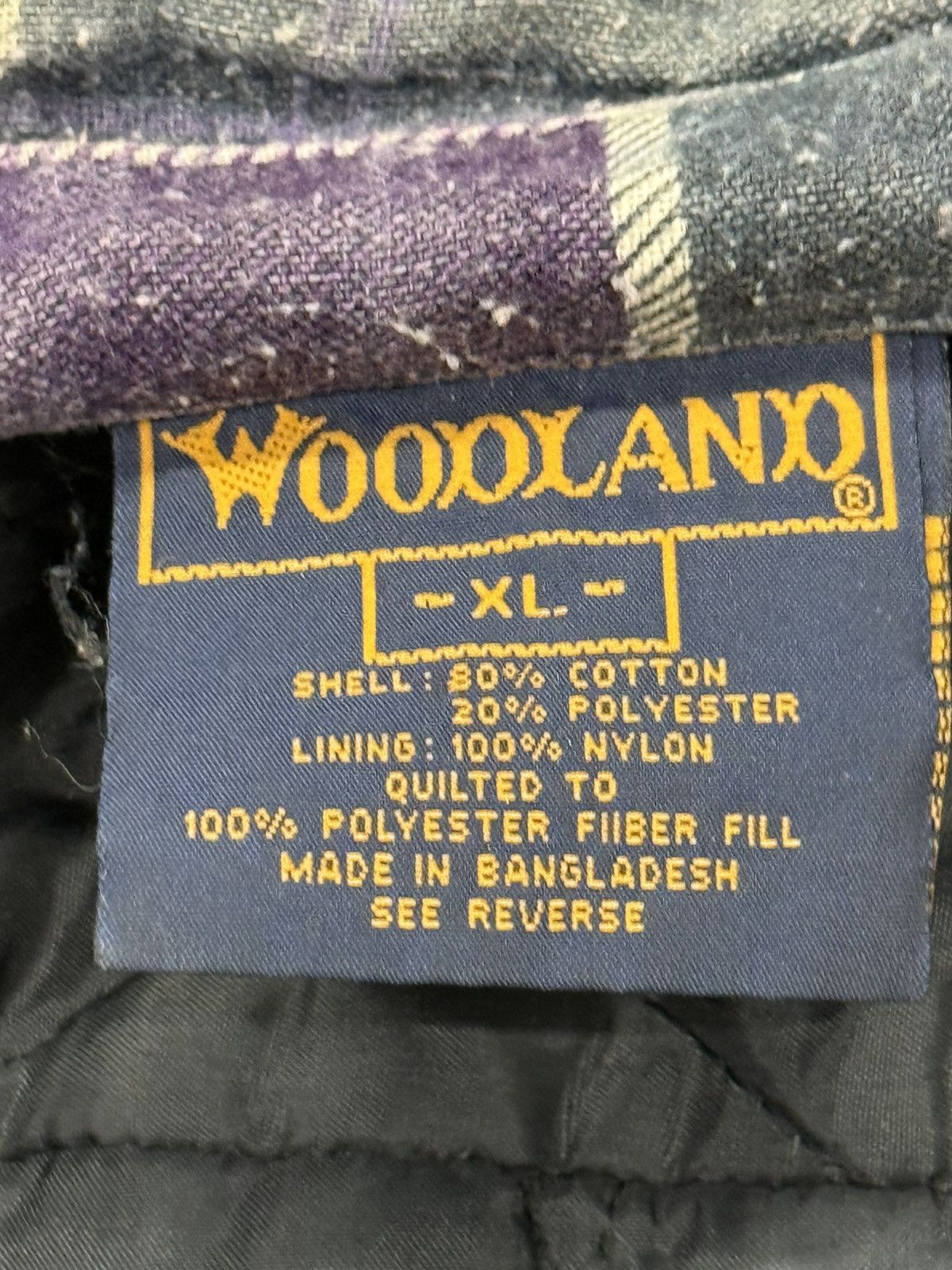 Vintage Vintage Woodland Quilted Lined FLannel Jacket Size US XL / EU 56 / 4 - 6 Thumbnail