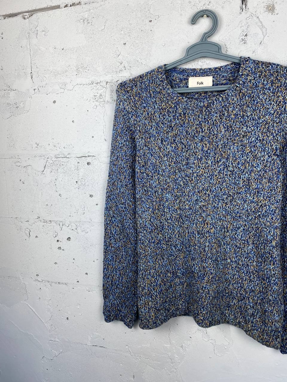 Folk × Vintage Folk Heavy Cable Knitted Wool Sweater Size 2 Size US M / EU 48-50 / 2 - 2 Thumbnail