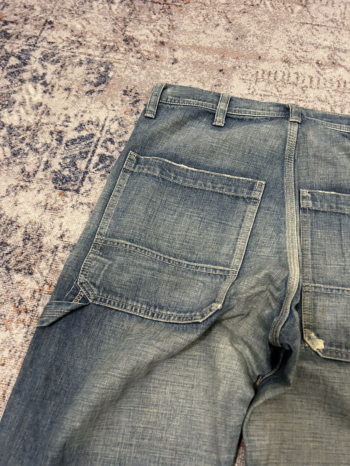 Japanese Brand Vintage Lounge Lizard Carpenter Jeans Size US 31 - 8 Thumbnail