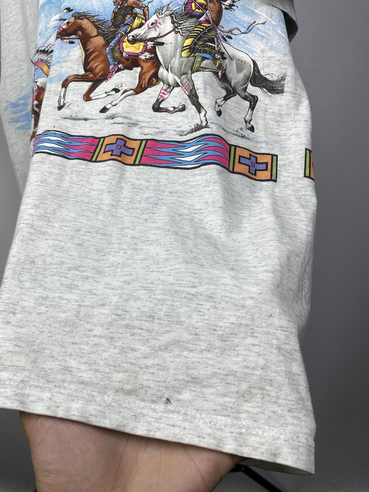 Habitat × Native × Vintage Vintage 1994 Double side USA Native aztec indian 90s Size US XL / EU 56 / 4 - 5 Thumbnail