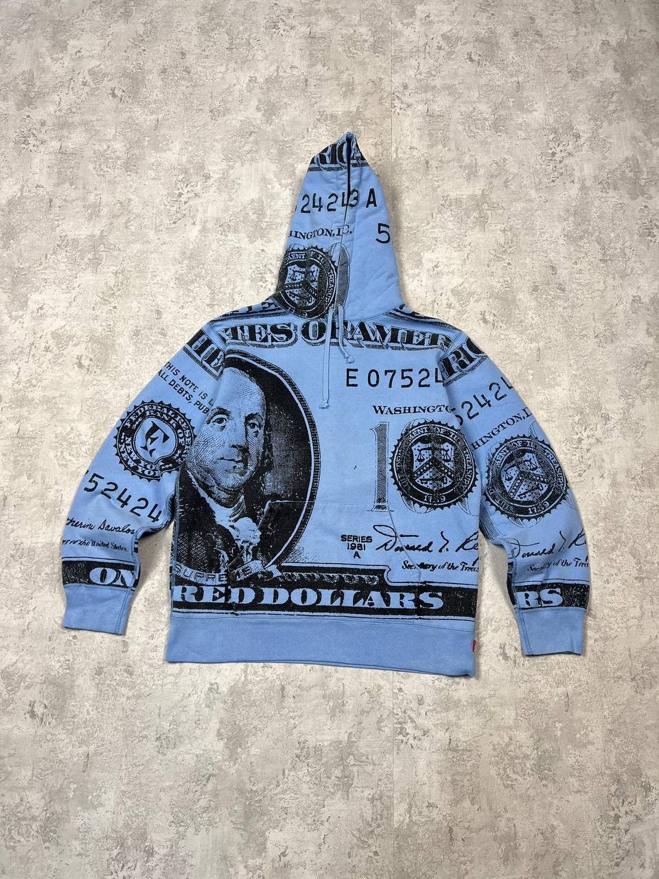 Supreme Supreme Benjamin Franklin 100 Dollar Bill Hoodie Size US L / EU 52-54 / 3 - 2 Thumbnail