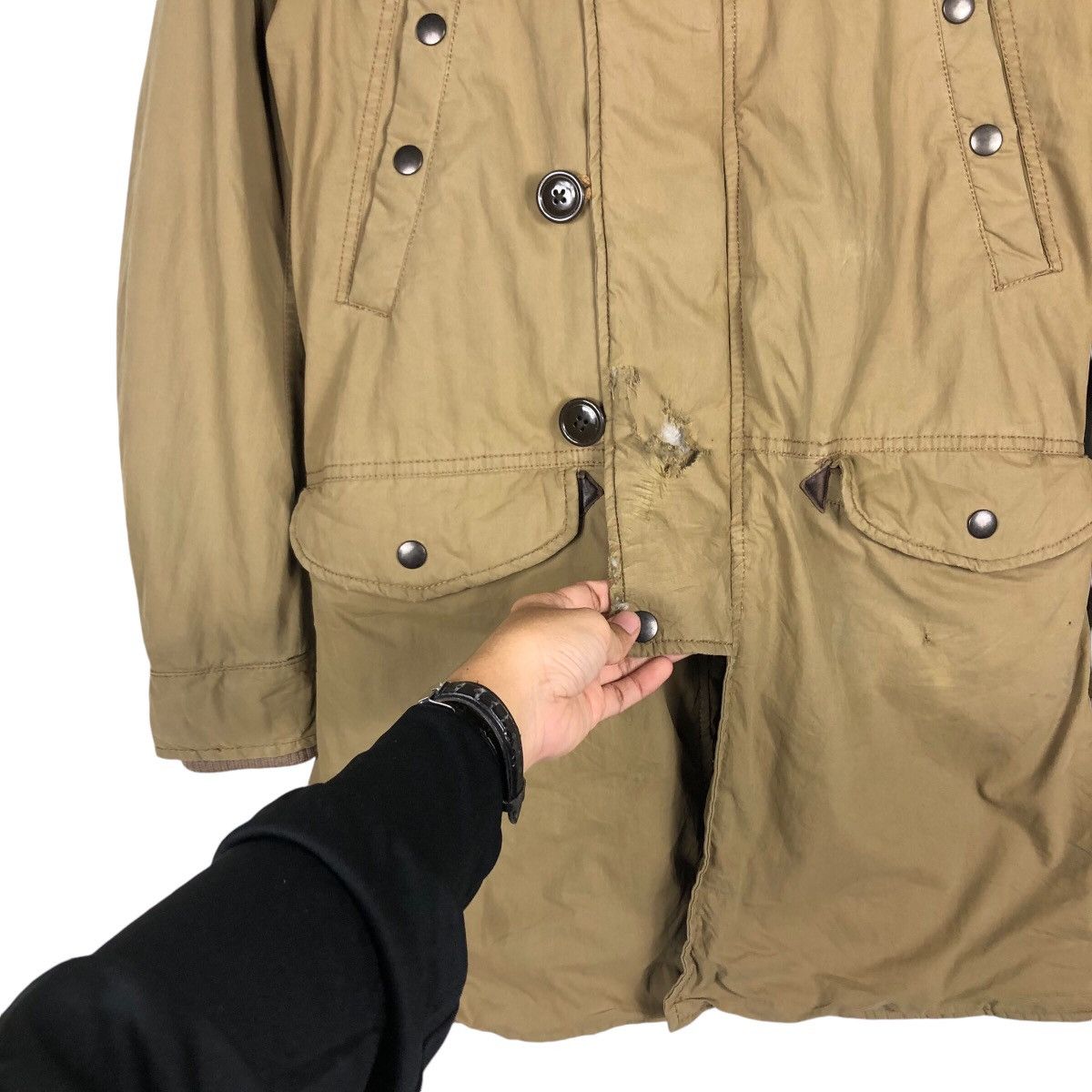 Japanese Brand 📌Vintage Parka Jacket Johnbull Mink Fur Hoodie LGB Chore Size US S / EU 44-46 / 1 - 14 Thumbnail