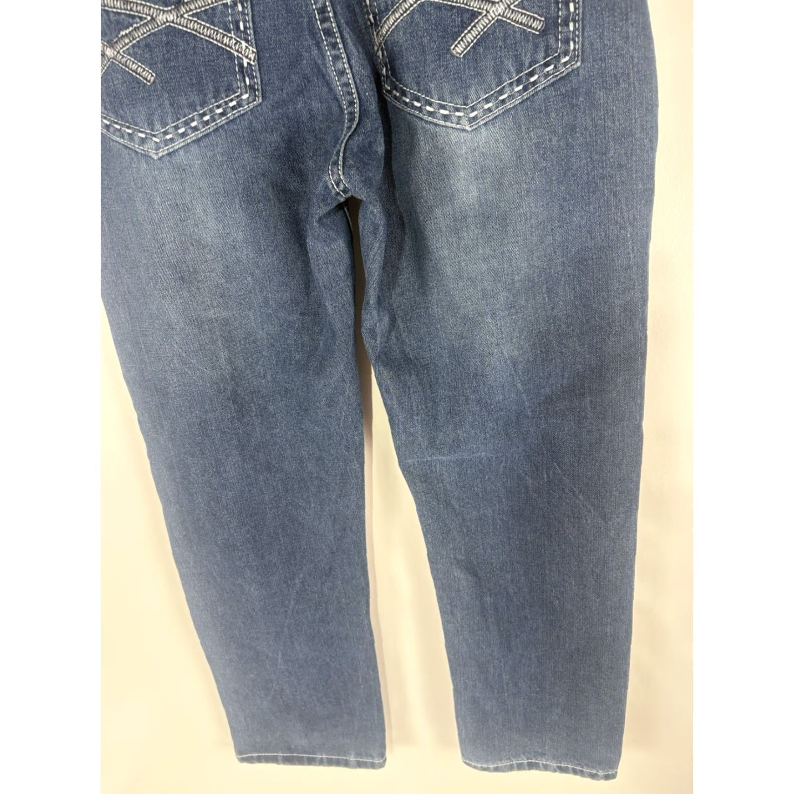 Vintage Indigo People Jeans Men’s Size 34x32 Denim 5-Pocket Straight Mid Rise Button Zip Regular Size US 34 / EU 50 - 7 Thumbnail