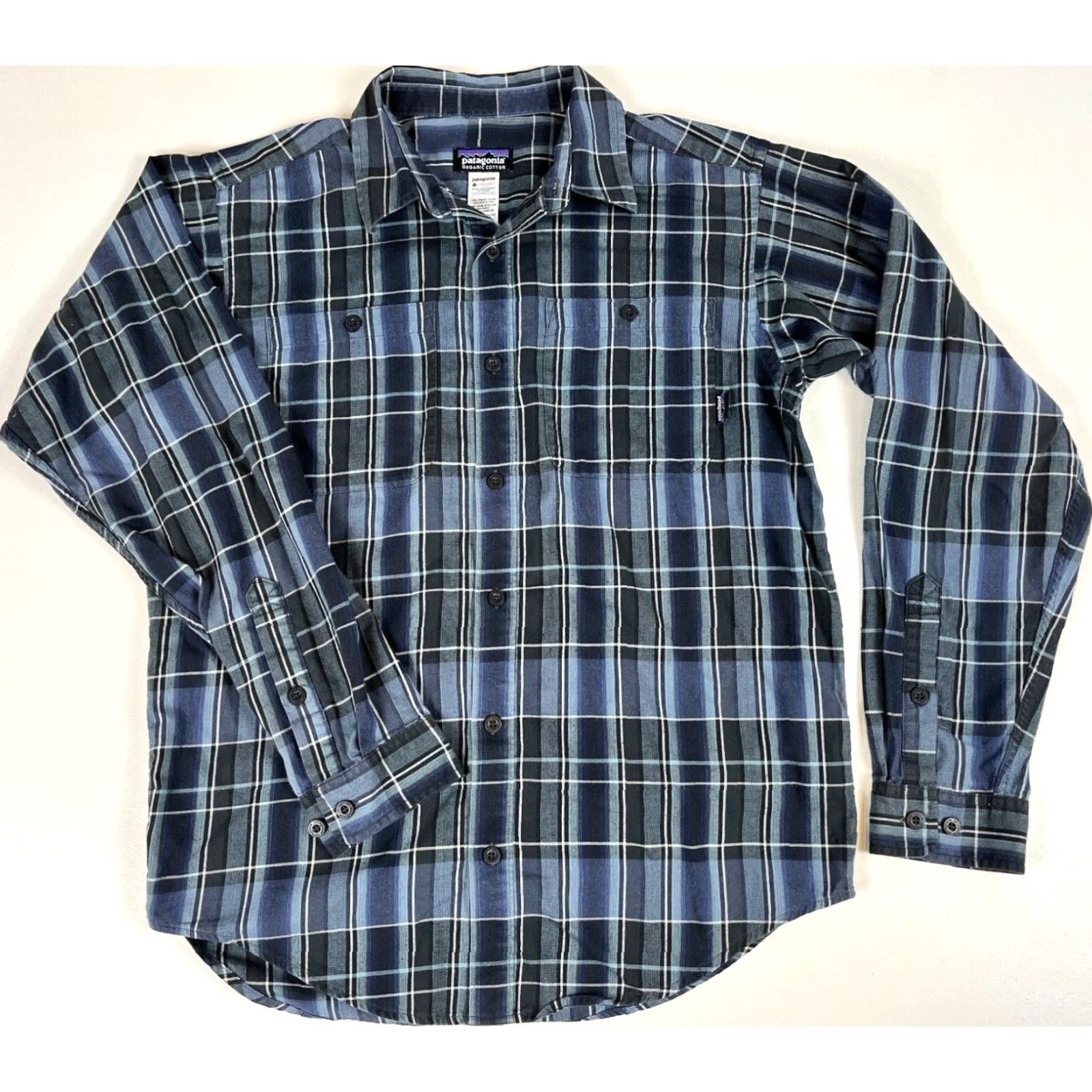 Patagonia VINTAGE Patagonia Shirt Men's Button-Up Pima Cotton Plaid 53837 Sz S Blue Size US S / EU 44-46 / 1 - 3 Thumbnail