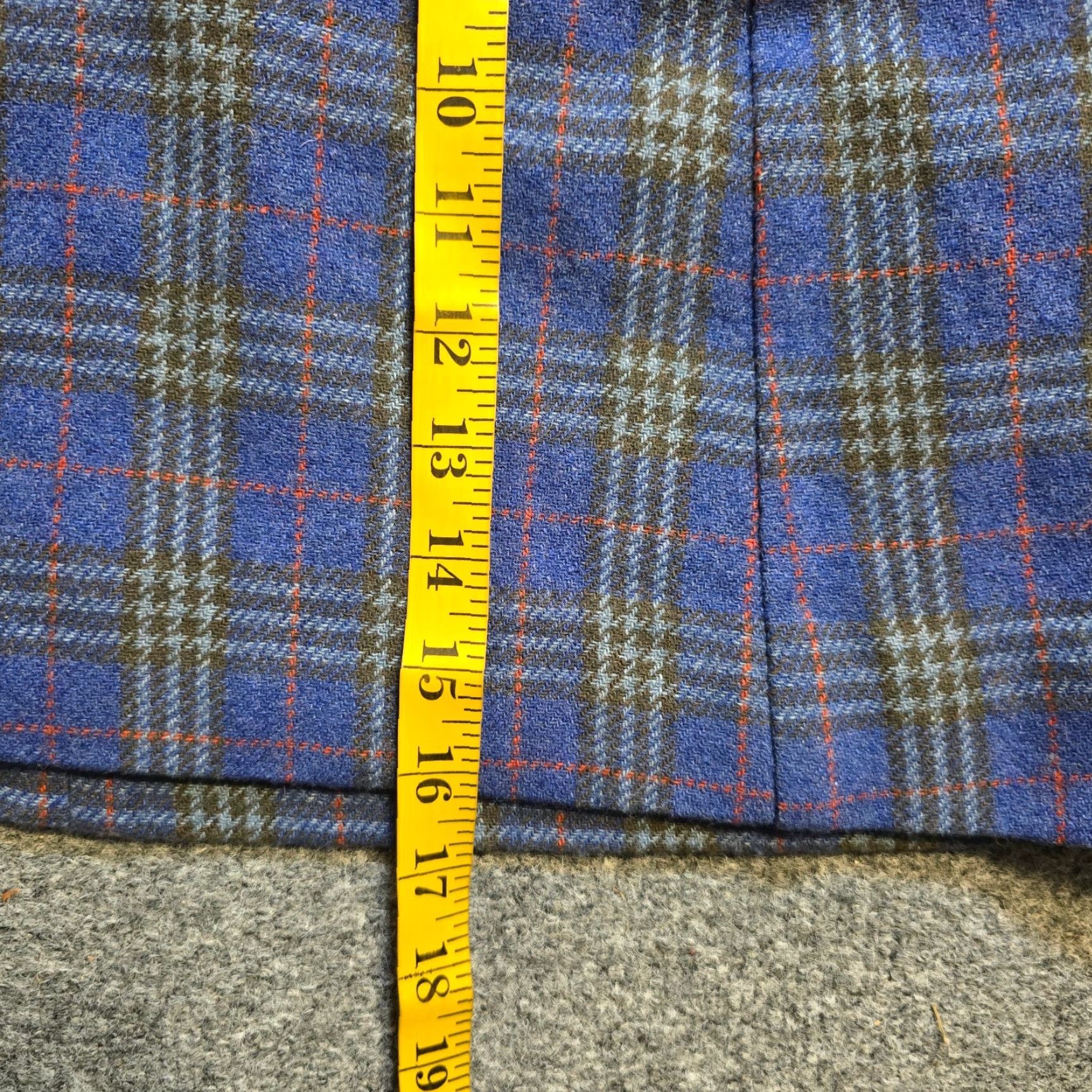 Gap Gap Skirt Women 10 Blue Wool Lined Plaid Button Mini Casual Preppy Size 32" / US 10 / IT 46 - 5 Thumbnail