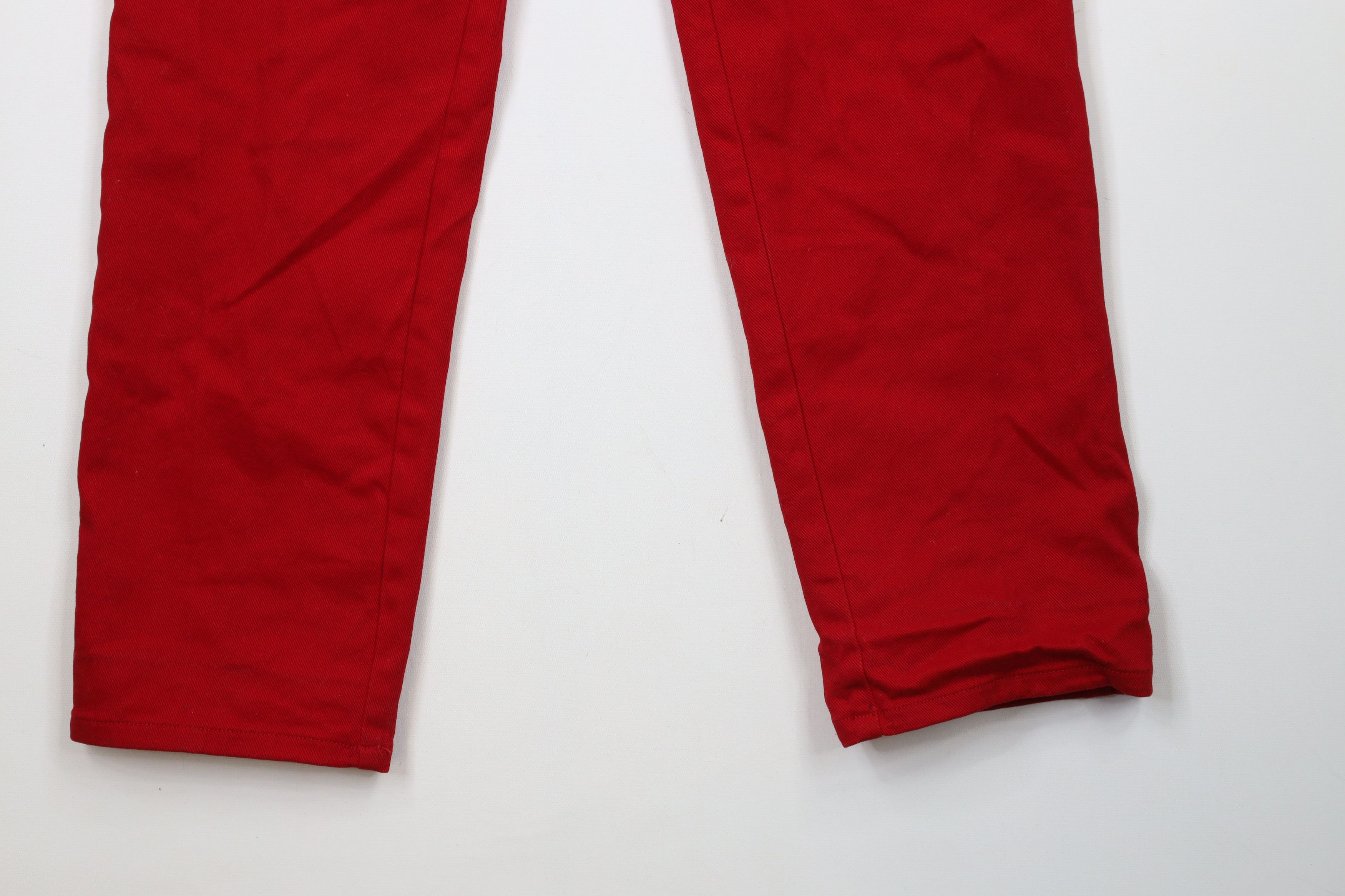 Ralph Lauren × Vintage Vintage 90s Ralph Lauren Straight Leg Denim Jeans Red Size 28" / US 6 / IT 42 - 4 Thumbnail