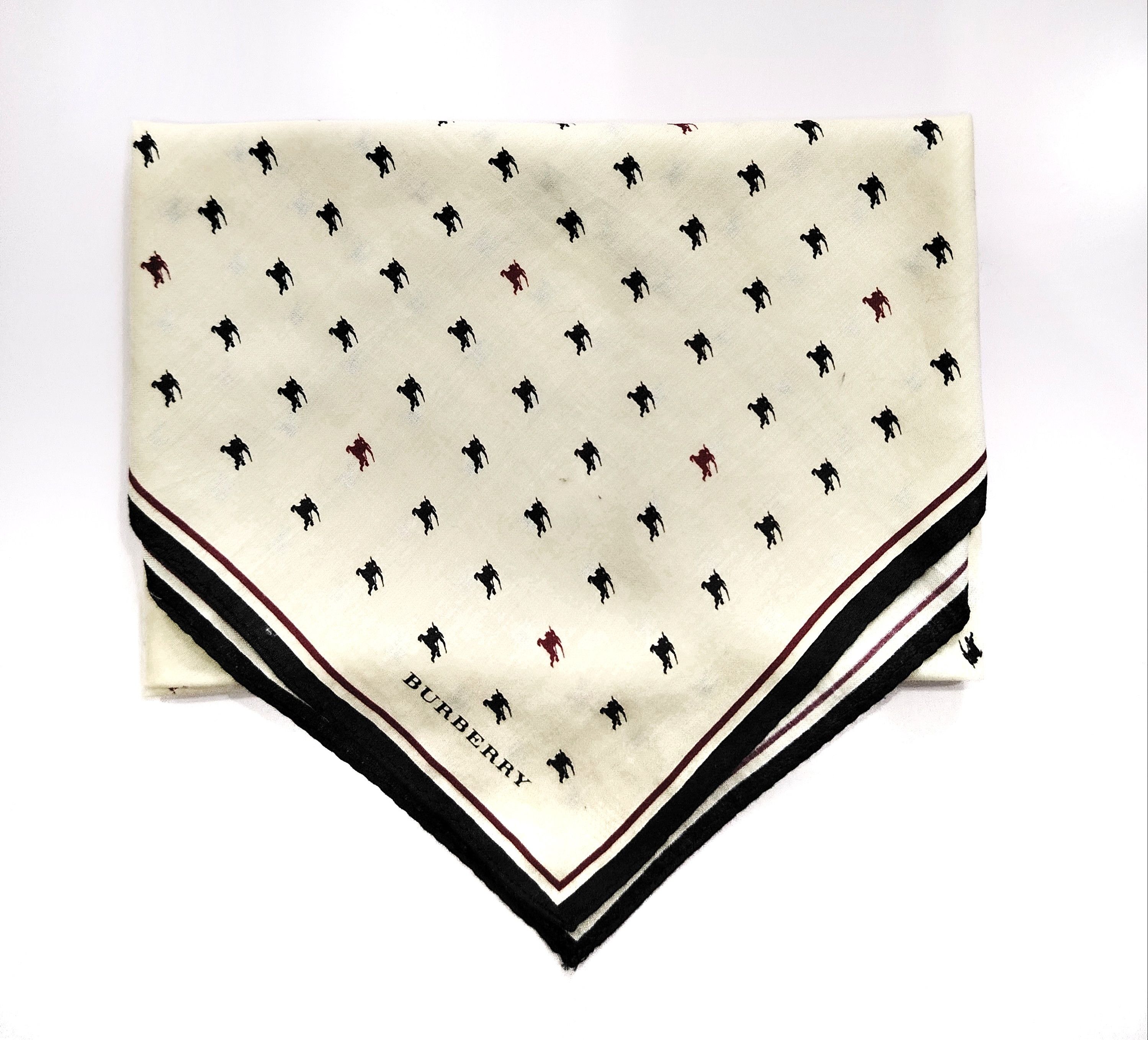 Burberry × Vintage Burberry Scarf Handkerchief Neckerchief Bandana Size ONE SIZE - 2 Thumbnail