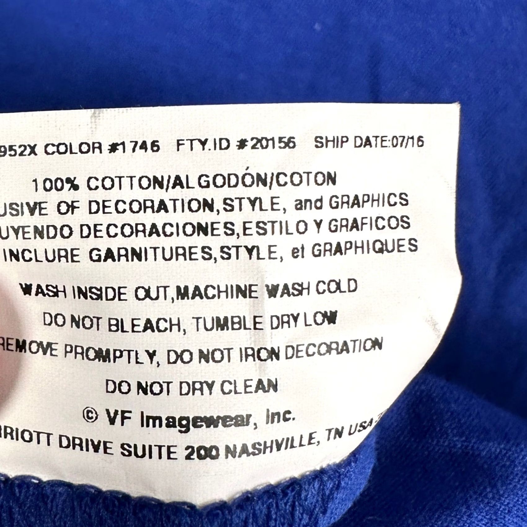 Logo 7 Majestic Chicago Cubs Mens Medium Shirt Graphic Tee Blue Short Sleeve Logo Size US M / EU 48-50 / 2 - 5 Thumbnail