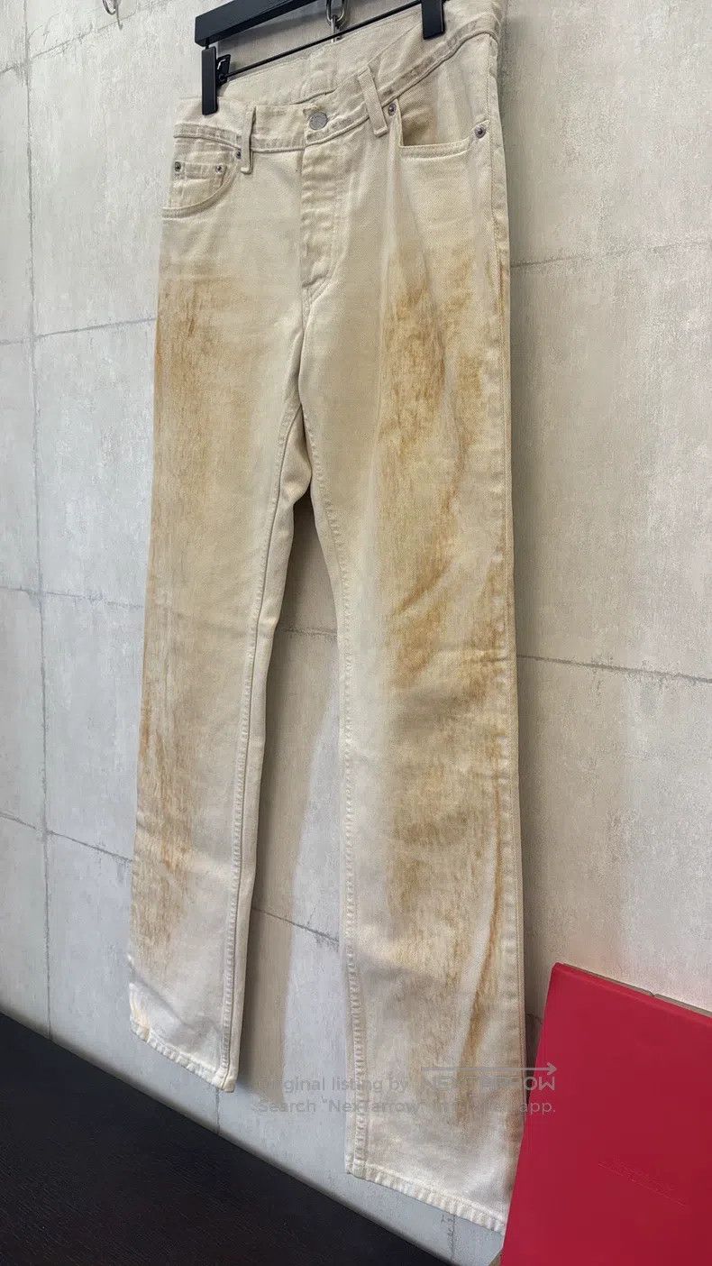 Helmut Lang Helmut Lang 1998, Burned, Denim Jeans Size US 30 / EU 46 - 4 Thumbnail