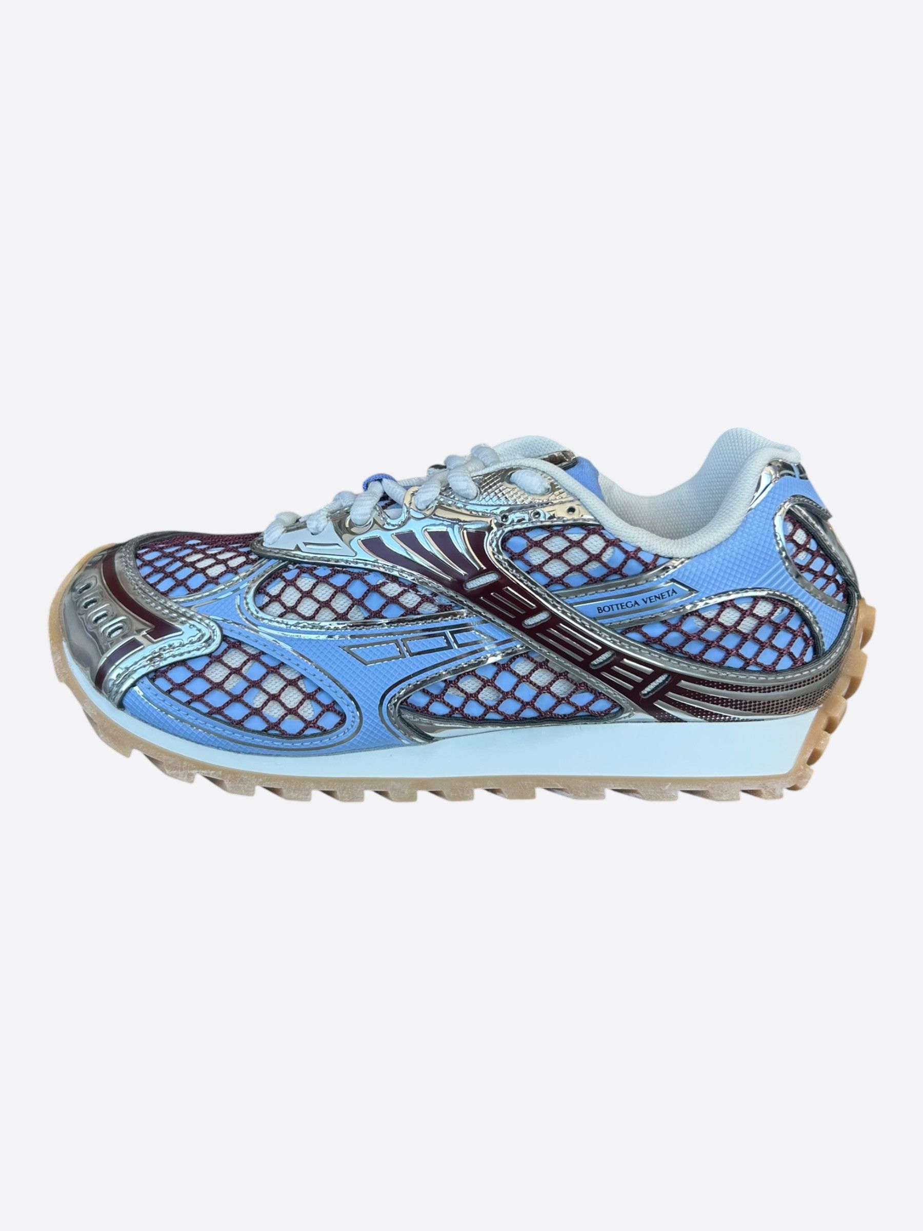 Bottega Veneta Bottega Veneta Blue, Red & Silver Orbit Women's Sneakers Size US 6 / IT 36 - 3 Thumbnail