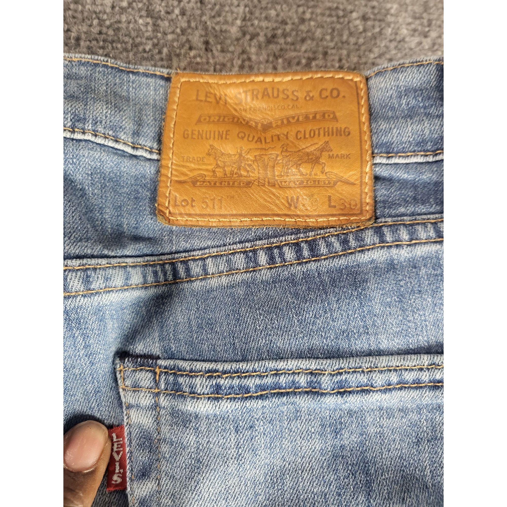 Levi's Levi's Lot 511 Premium Jeans Women Sz 29X30 Blue Denim Casua Size 29" - 8 Thumbnail