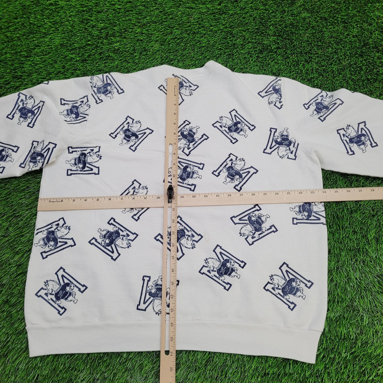 Other VTG Murray-State AOP Sweatshirt Large L/XL Cropped Boxy 90s Size US XL / EU 56 / 4 - 8 Thumbnail