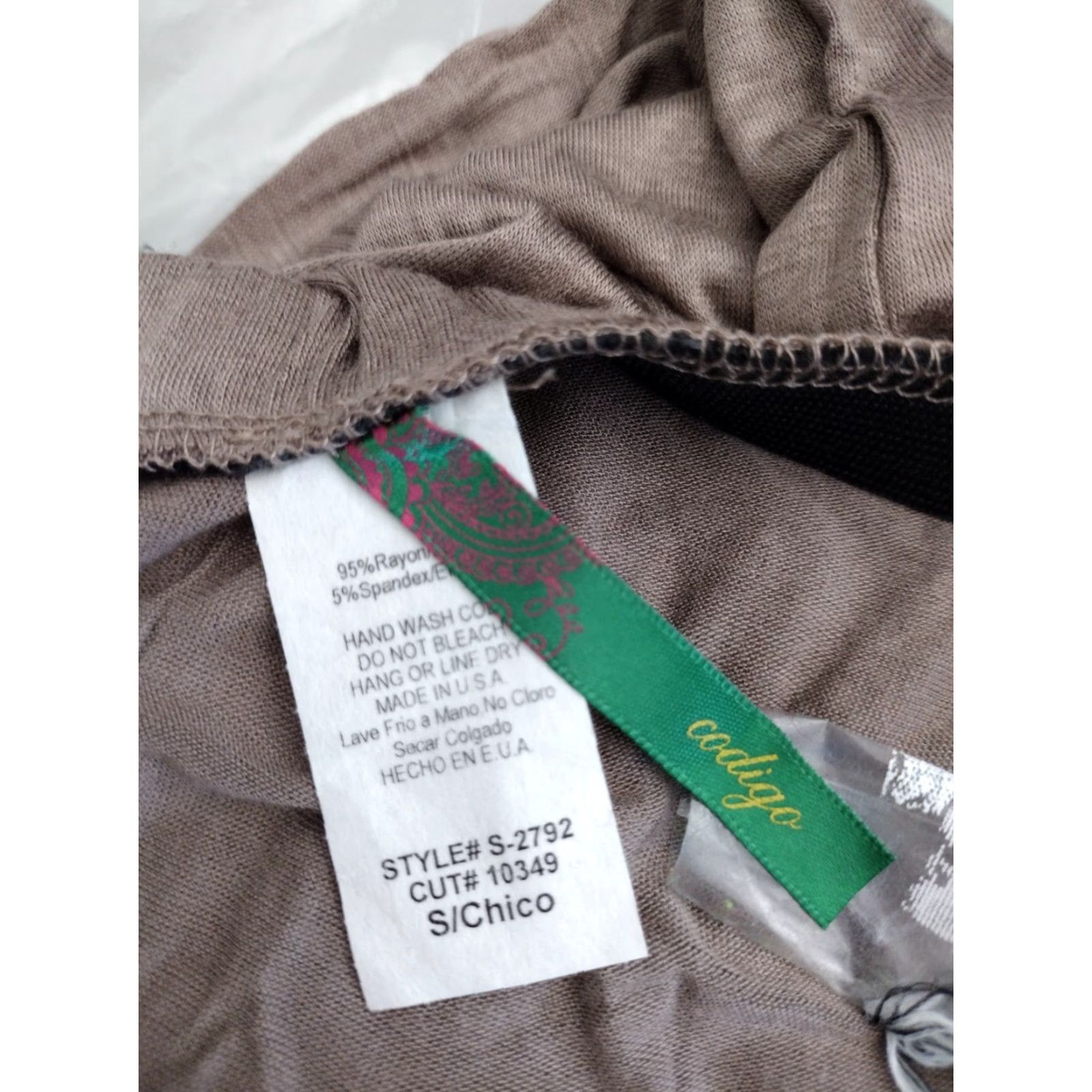 Vintage Codigo Women's Skirt Maxi Wrap Around S Brown Rayon Spandex Solid bohemian Logo Fall Summer Spring Casual Travel Women's Shirt? Size 28" / US 6 / IT 42 - 5 Thumbnail