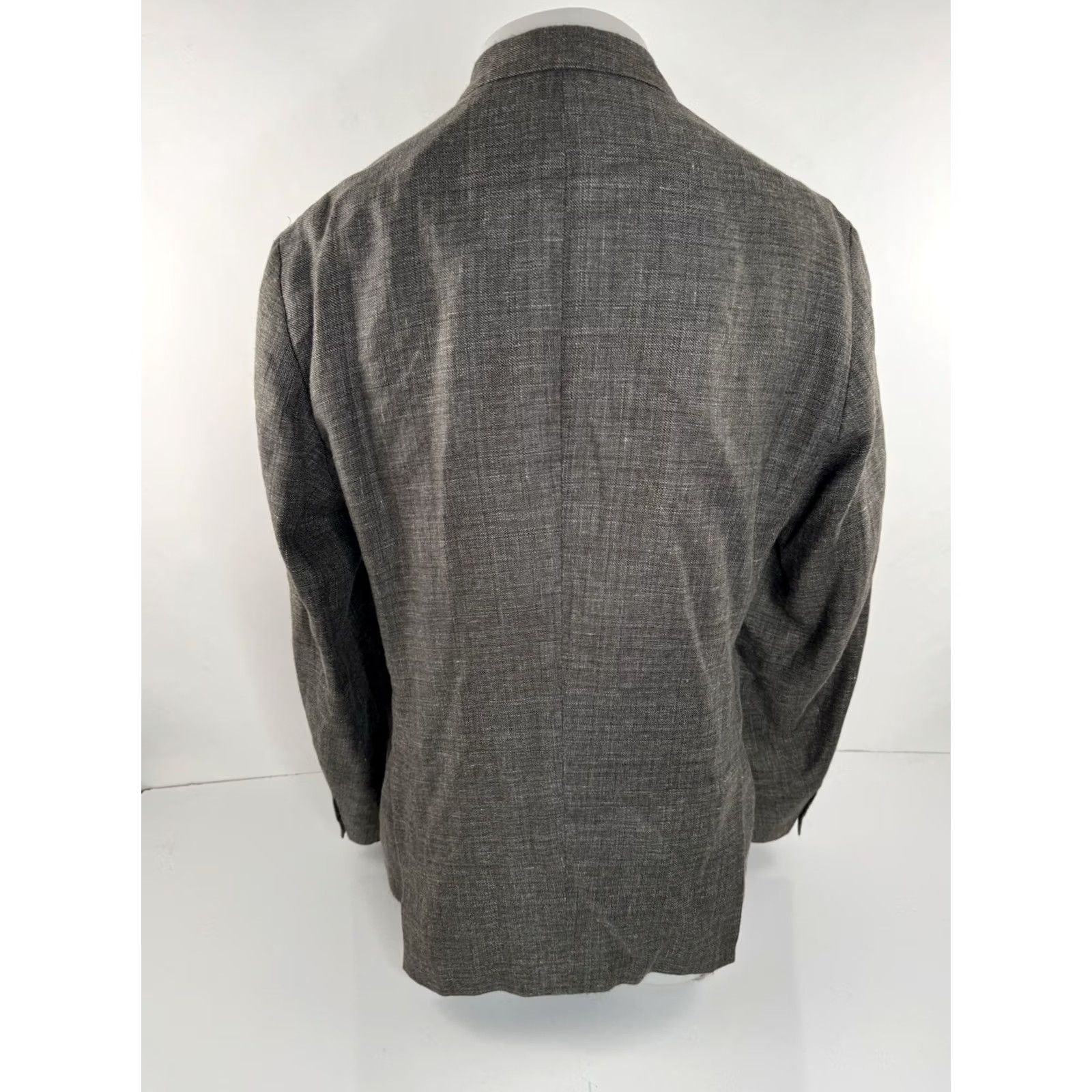 Hugo Boss HUGO BOSS Blazer Mens 42 Wool Linen EXCELLENT Brownish Gray Jacket Size 42R - 3 Thumbnail