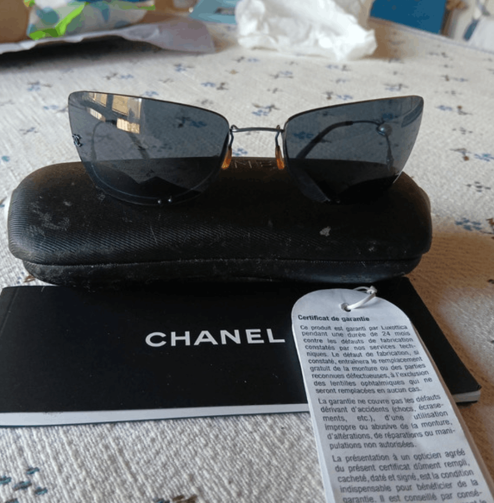 Chanel Chanel Sunglasses 4053 Rhinestone 4017 Rimless Size ONE SIZE - 3 Thumbnail